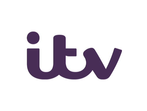 ITV logo in purple