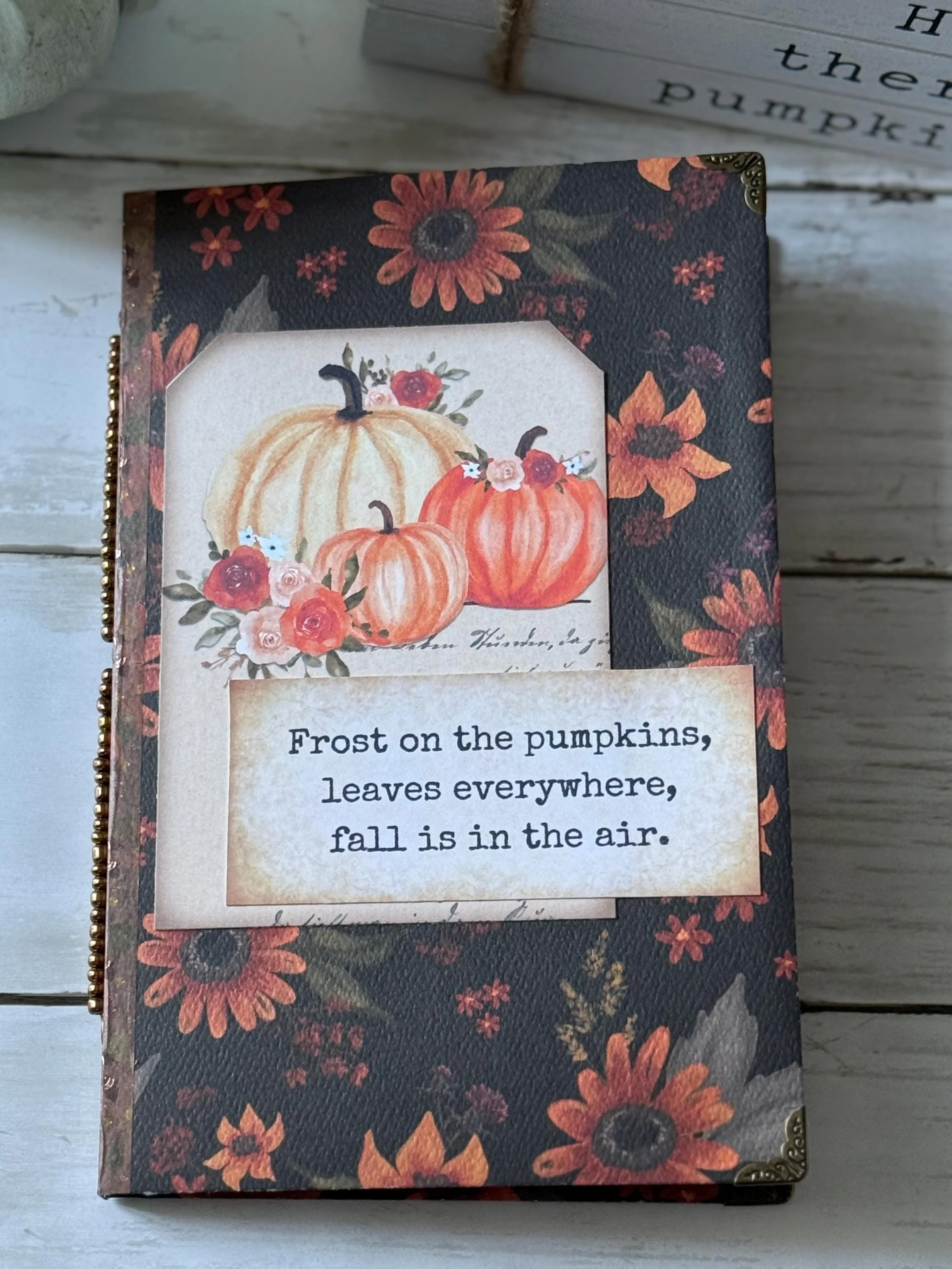 Fall Themed Journal - Vintage Pages