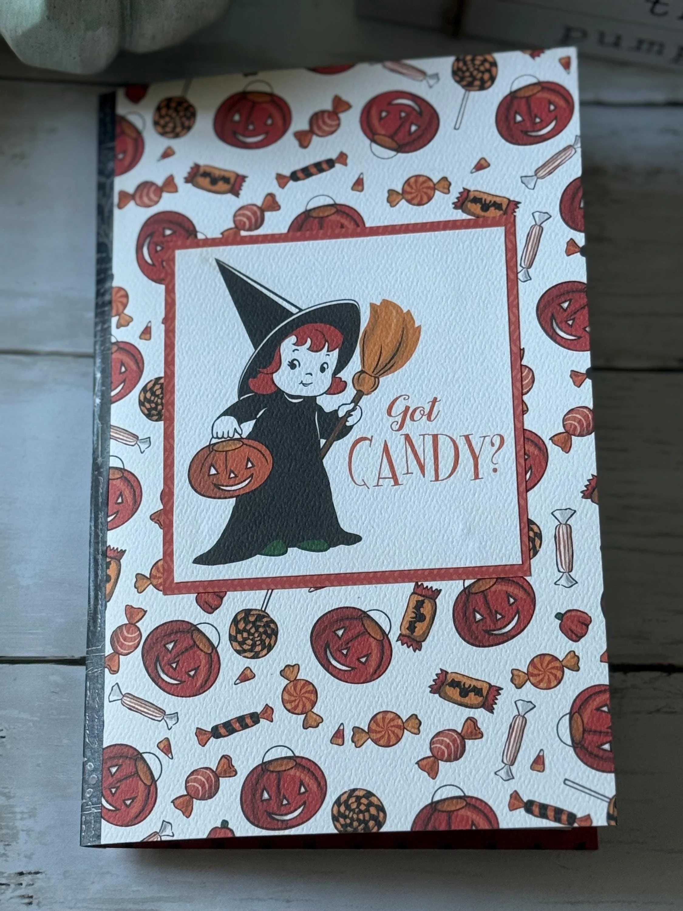 Halloween Themed Journal - Vintage Pages