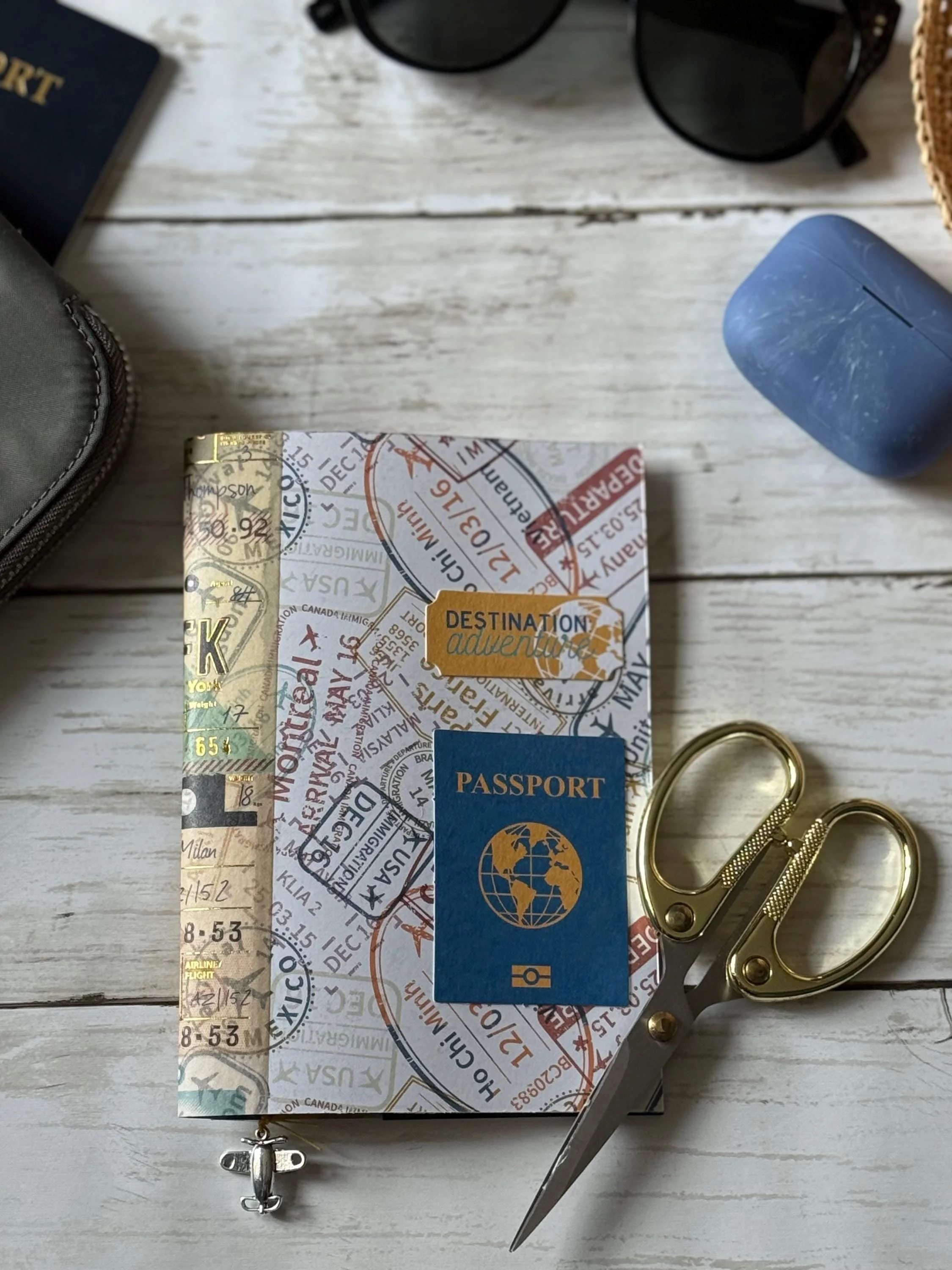 Travel Themed Journal - Blank Pages