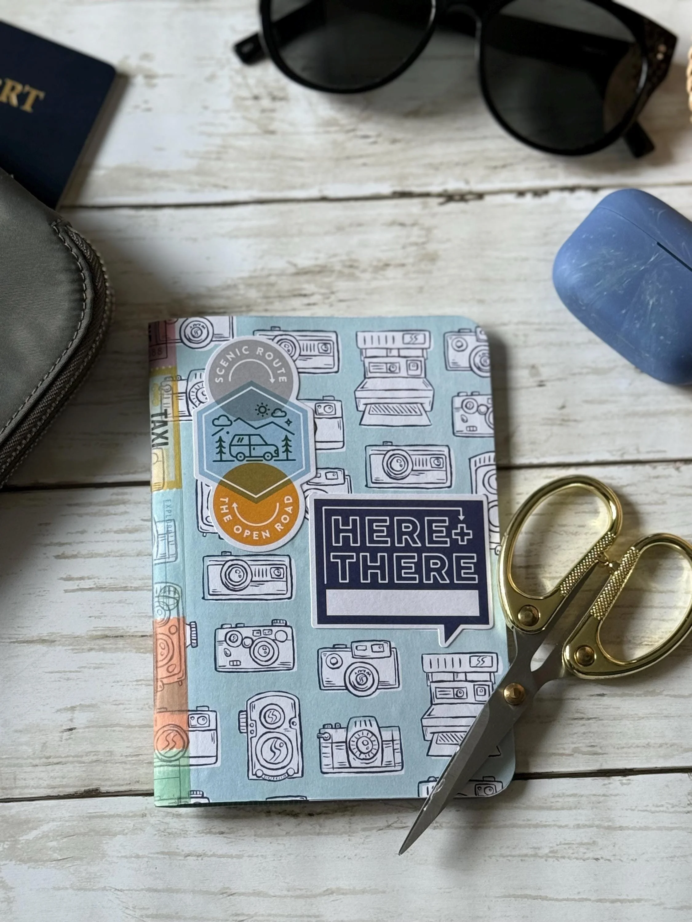 Travel Themed Journal - Blank Pages