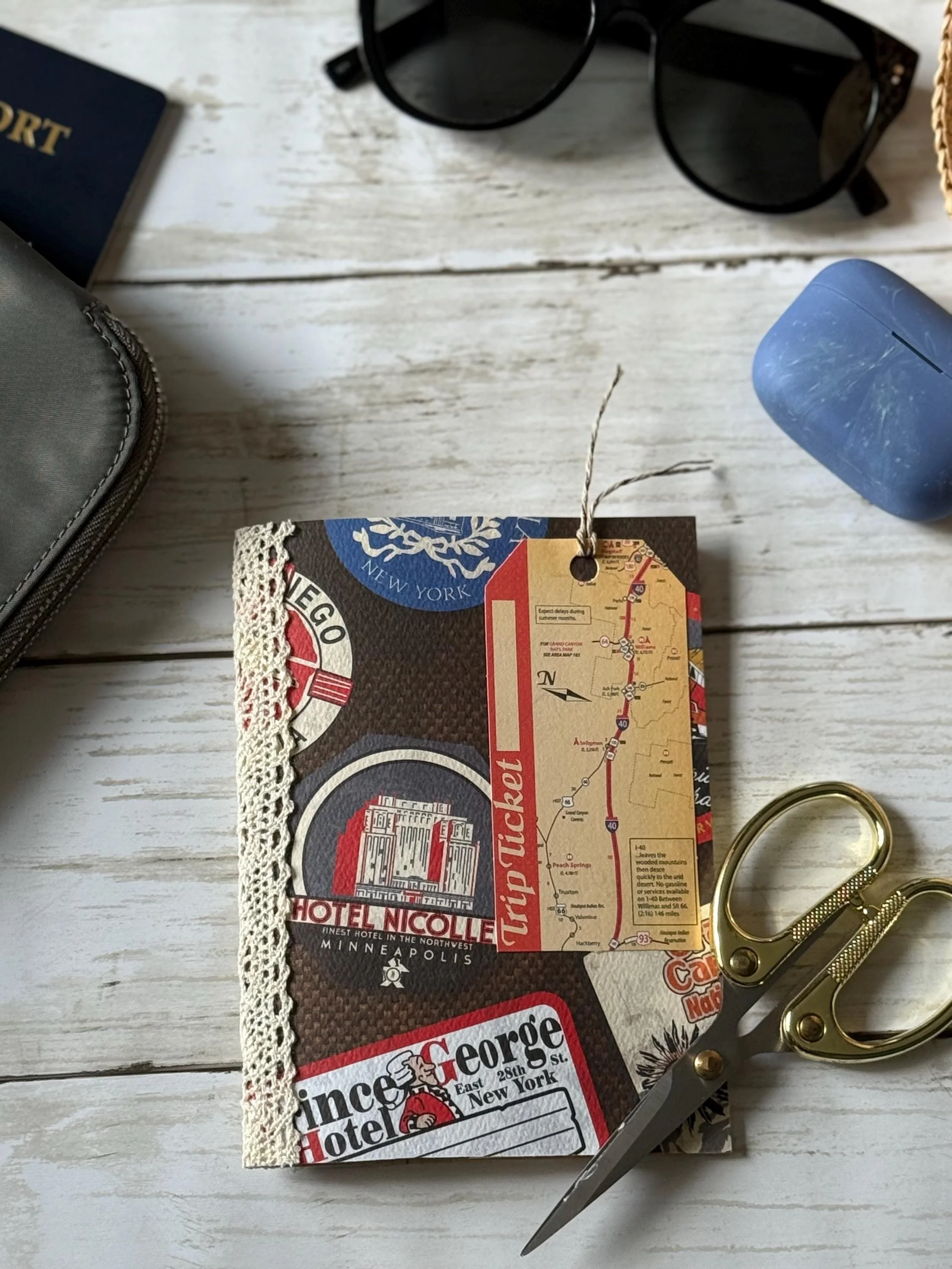 Travel Themed Journal - Blank Pages