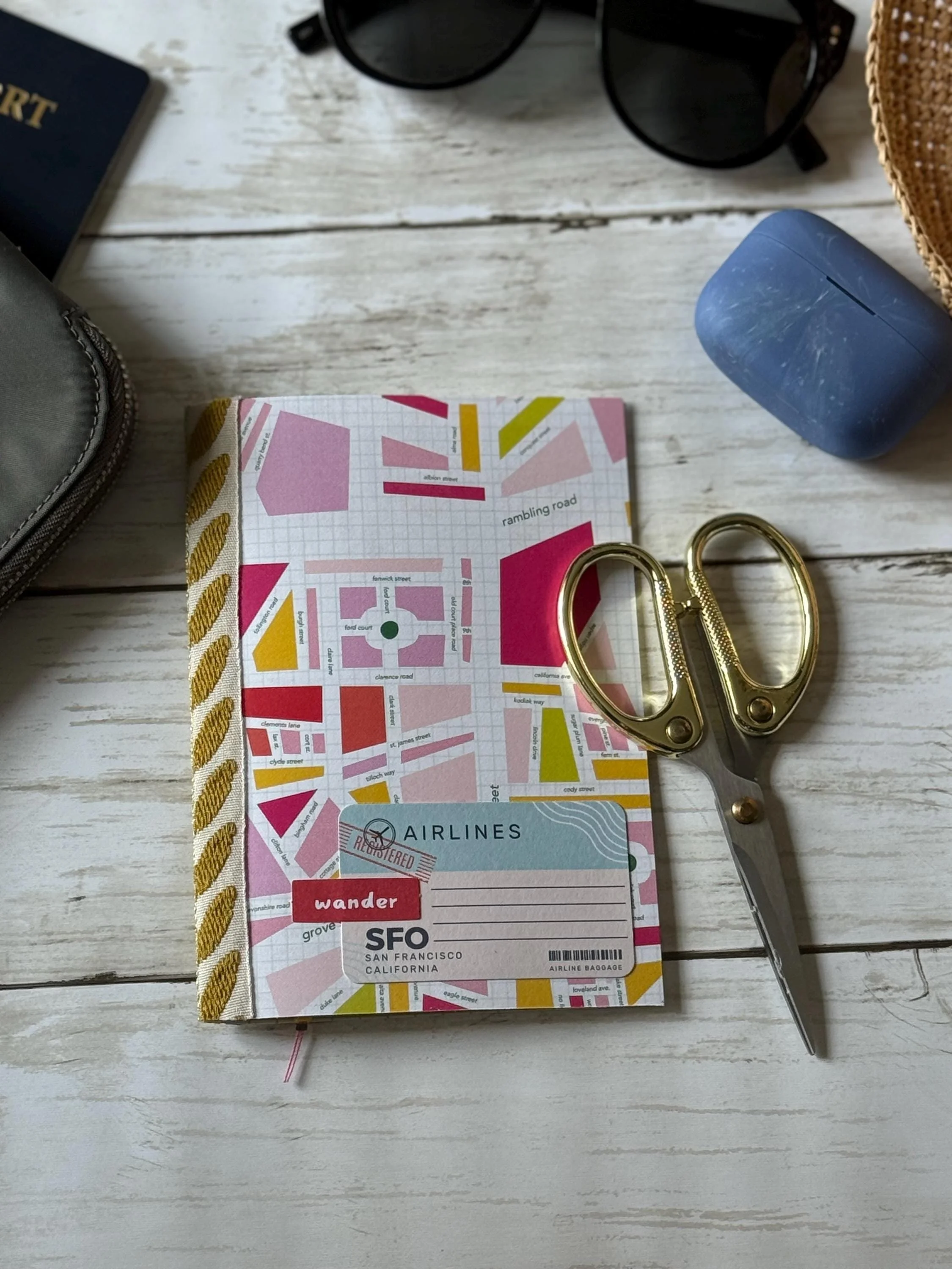 Travel Themed Journal - Blank Pages