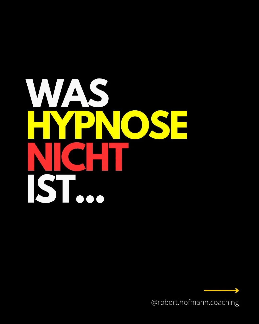 Es existieren viele Mythen &uuml;ber die Hypnose und das obwohl Menschen schon seit tausenden von Jahren Trancezust&auml;nde genutzt haben um sich bewusst zu werden. 

Was Hypnose NICHT ist:
❌ Kontrollverlust
❌ Schlaf
❌ Willenlosigkeit
❌ Manipulation