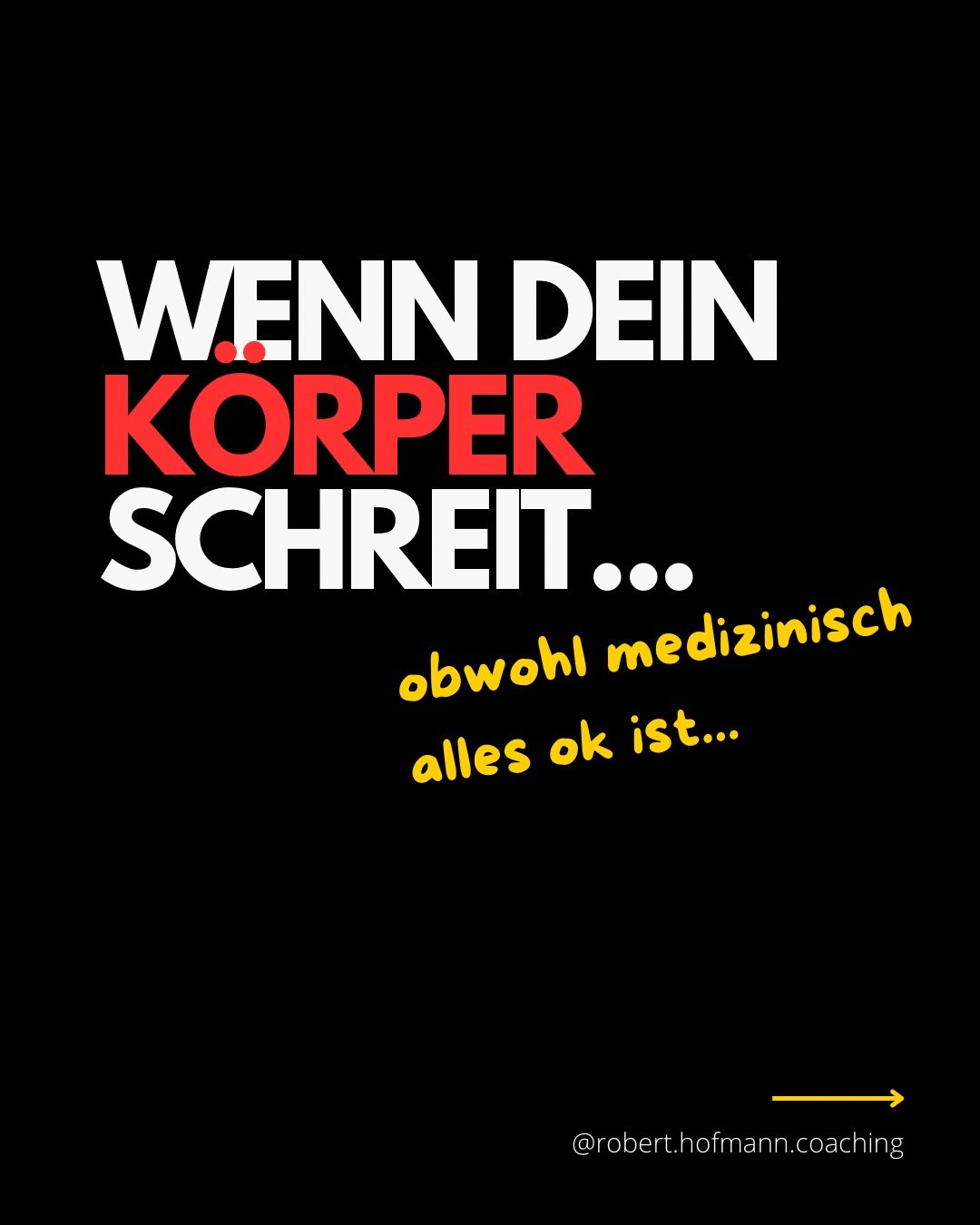 Wenn der K&ouml;rper beginnt zu kommunizieren bleibt dir meist nichts anderes &uuml;brig als hinzuh&ouml;ren.

Was er dir sagen will kann ich dir gerne &uuml;bersetzen&hellip;
Vielleicht wei&szlig;t du es aber auch schon.

Warum die Stimme in deinem 