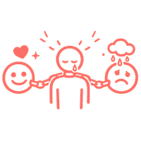 Icon für emotionale Abhängigkeit. Symbol für den Wunsch nach emotionaler Unabhängigkeit, einem gesunden Selbstwert und erfüllten Beziehungen. Single- und Beziehungscoaching online und in Nürnberg.