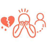 Icon für Verlustangst. Symbol für die Angst vor dem Verlassenwerden, emotionale Unsicherheit und den Wunsch nach sicheren Beziehungen. Single- und Beziehungscoaching online und in Nürnberg.