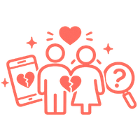 Icon für Dating und Partnersuche. Symbol für neue Begegnungen, Partnerschaft, Selbstvertrauen und die Suche nach einer erfüllten Beziehung. Single- und Beziehungscoaching online und in Nürnberg.