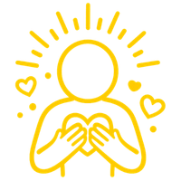 Icon für Selbstvertrauen und Selbstwert. Symbol für persönliche Entwicklung, Selbstliebe und innere Stärke im Single- und Beziehungscoaching online und in Nürnberg.