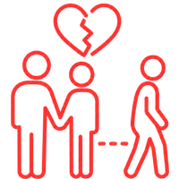 Affären und Vertrauensbrüche in der Beziehung aufarbeiten – Symbol für Untreue, verlorenes Vertrauen und den gemeinsamen Weg zurück zu Nähe und Sicherheit. Sexualberatung Nürnberg und Online-Beratung.