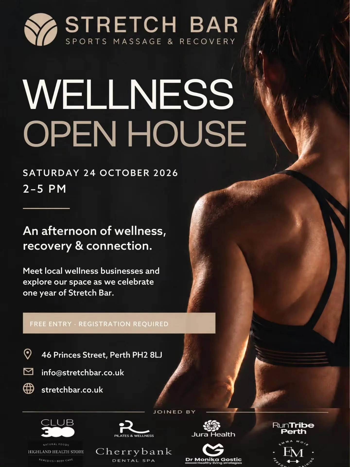 DISCOVER WHAT WELLNESS CAN LOOK LIKE FOR YOU. 👀

Join us at Stretch Bar for a relaxed afternoon bringing together some of Perth&rsquo;s leading wellness businesses and experts across movement, health, nutrition, recovery and lifestyle.

Whether you&