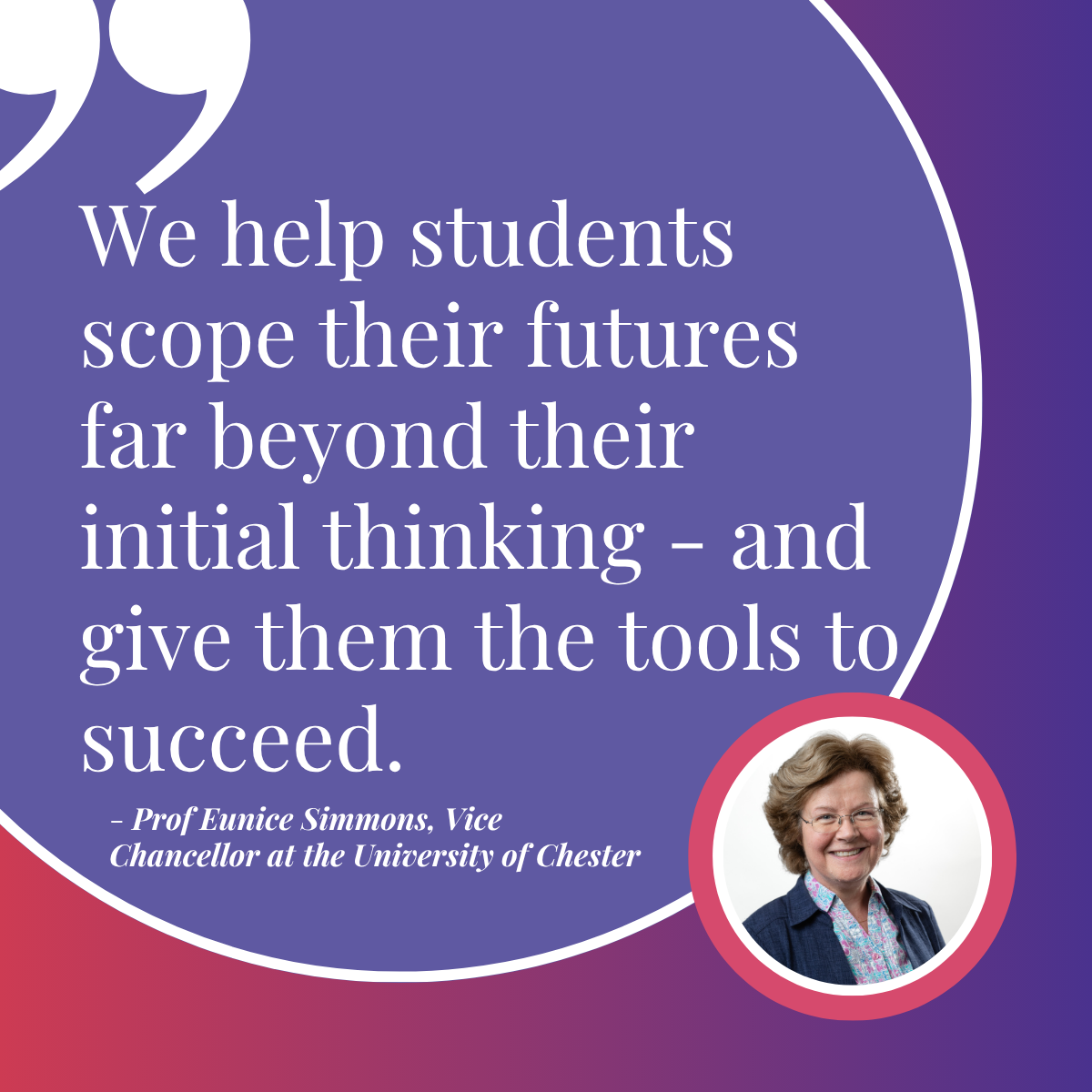 #LeadingWithPurpose Spotlight: Prof Eunice Simmons, Vice Chancellor of the University of Chester