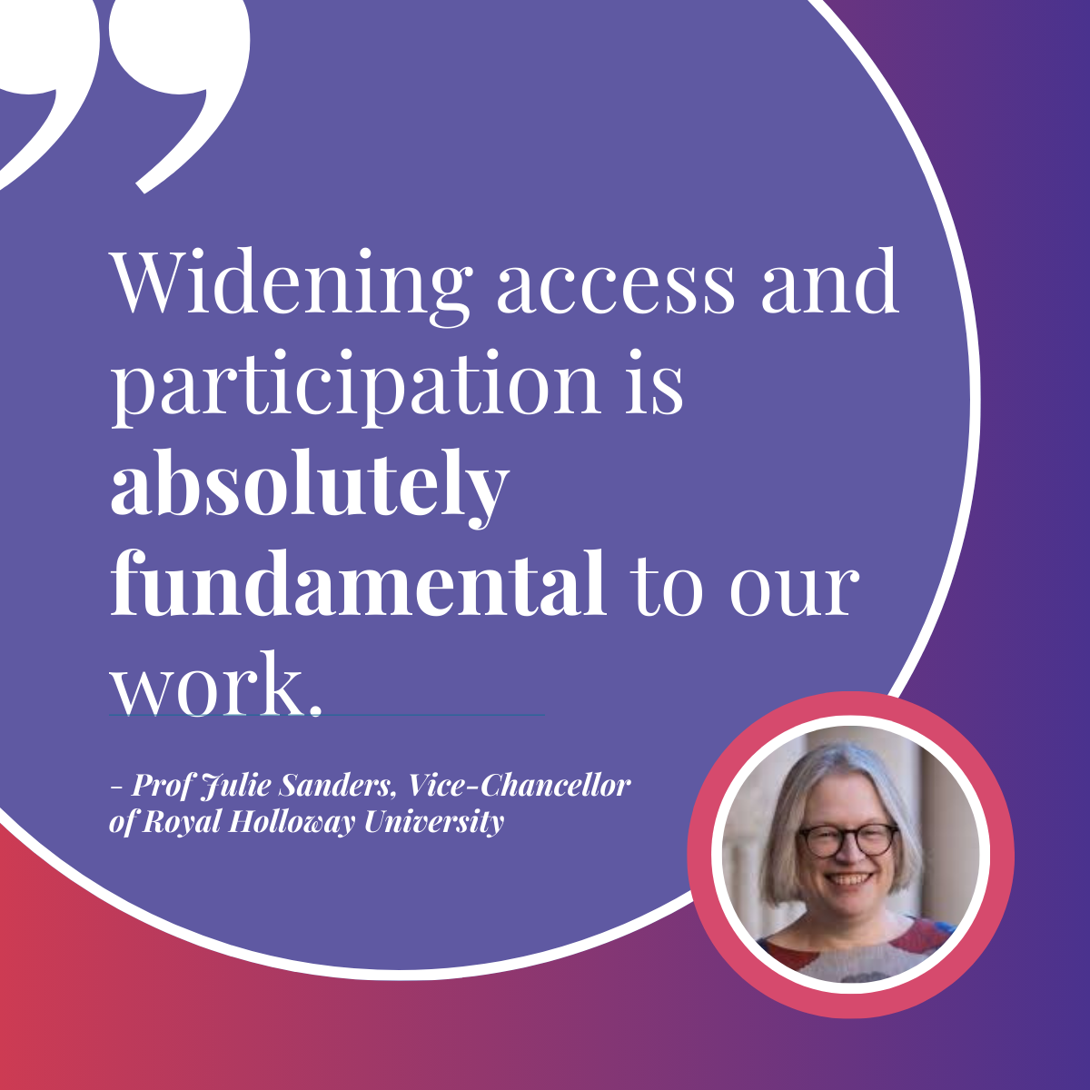 #LeadingWithPurpose Spotlight: Prof Julie Sanders, Vice-Chancellor of Royal Holloway University