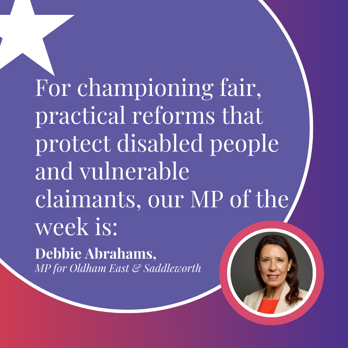 MP of the Week: Debbie Abrahams