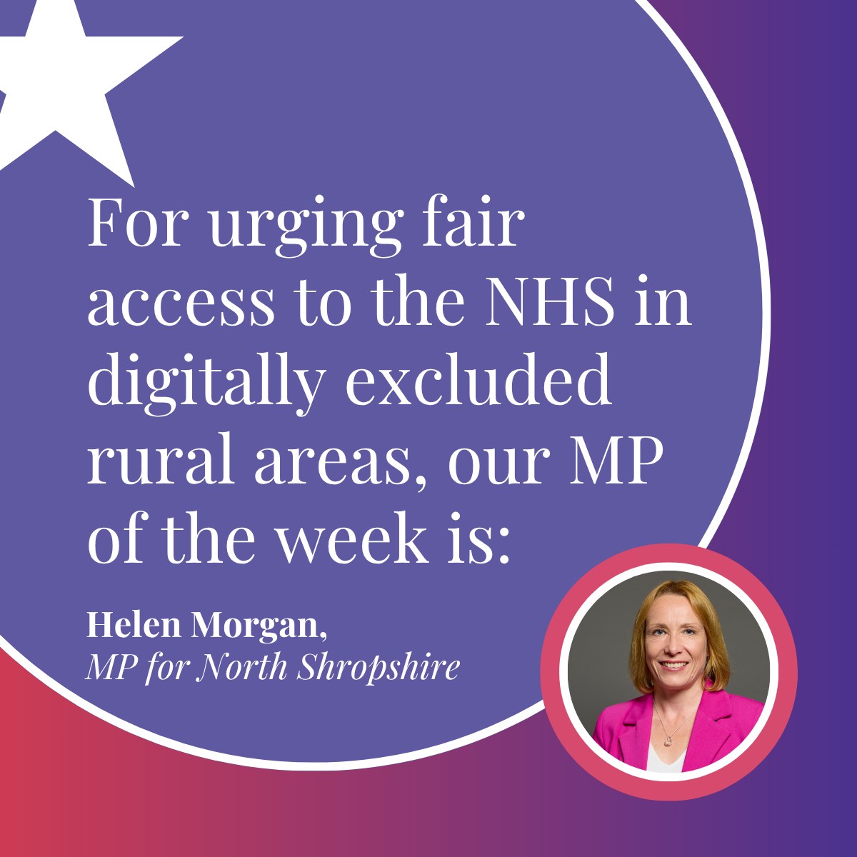 MP of the Week: Helen Morgan