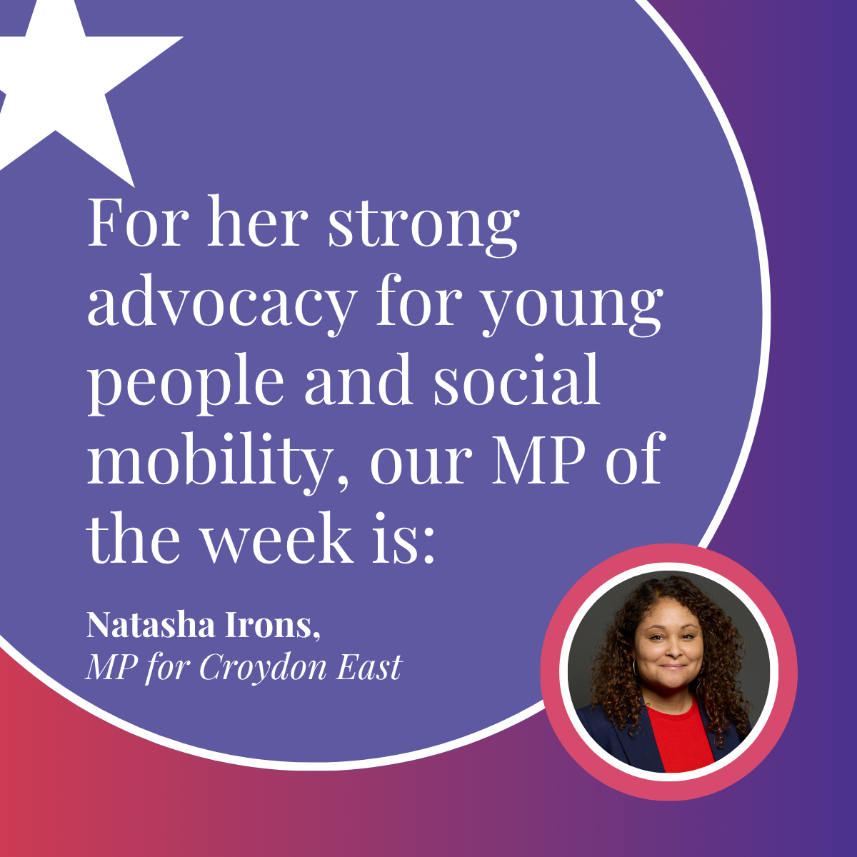 MP of the Week: Natasha Irons