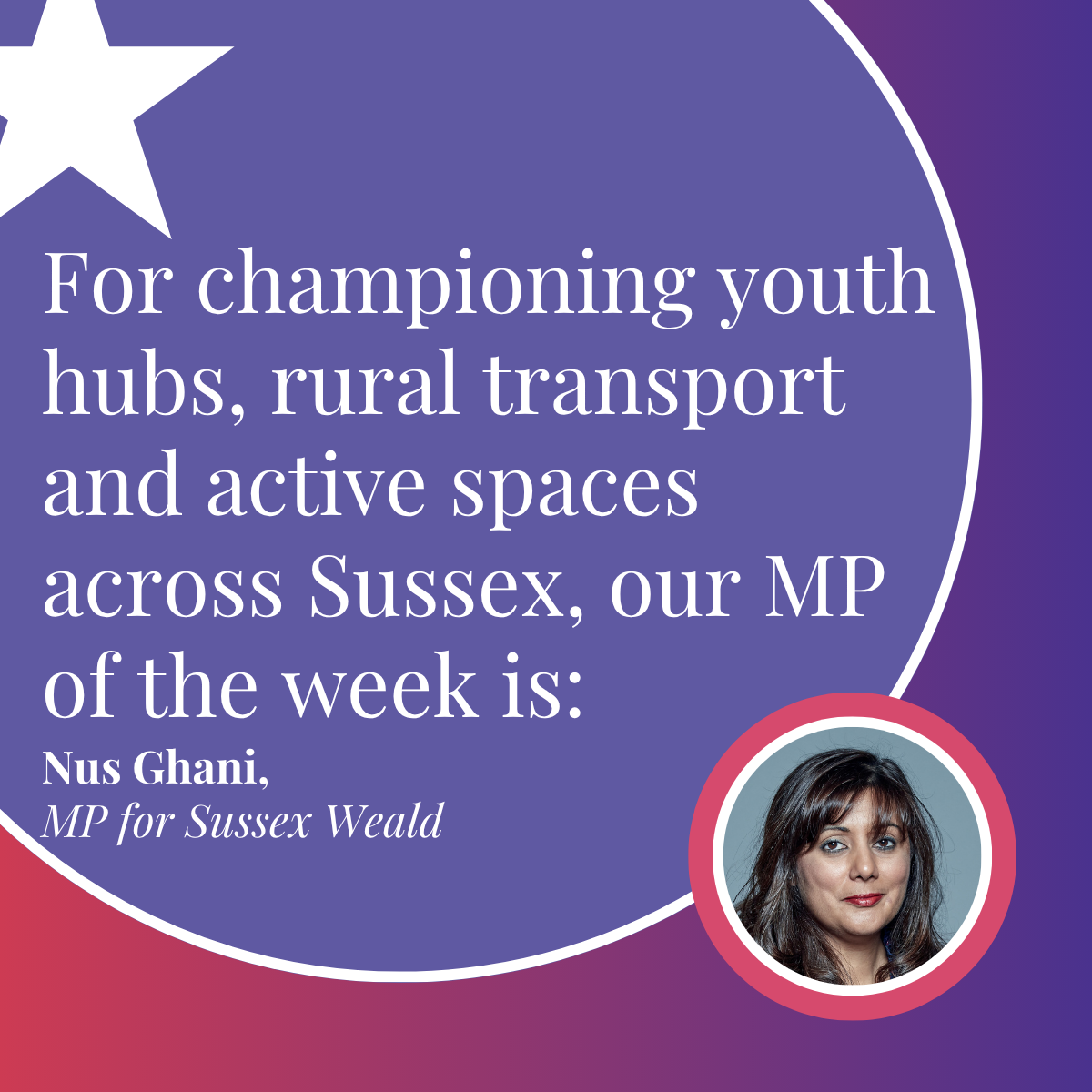 MP of the Week: Nus Ghani