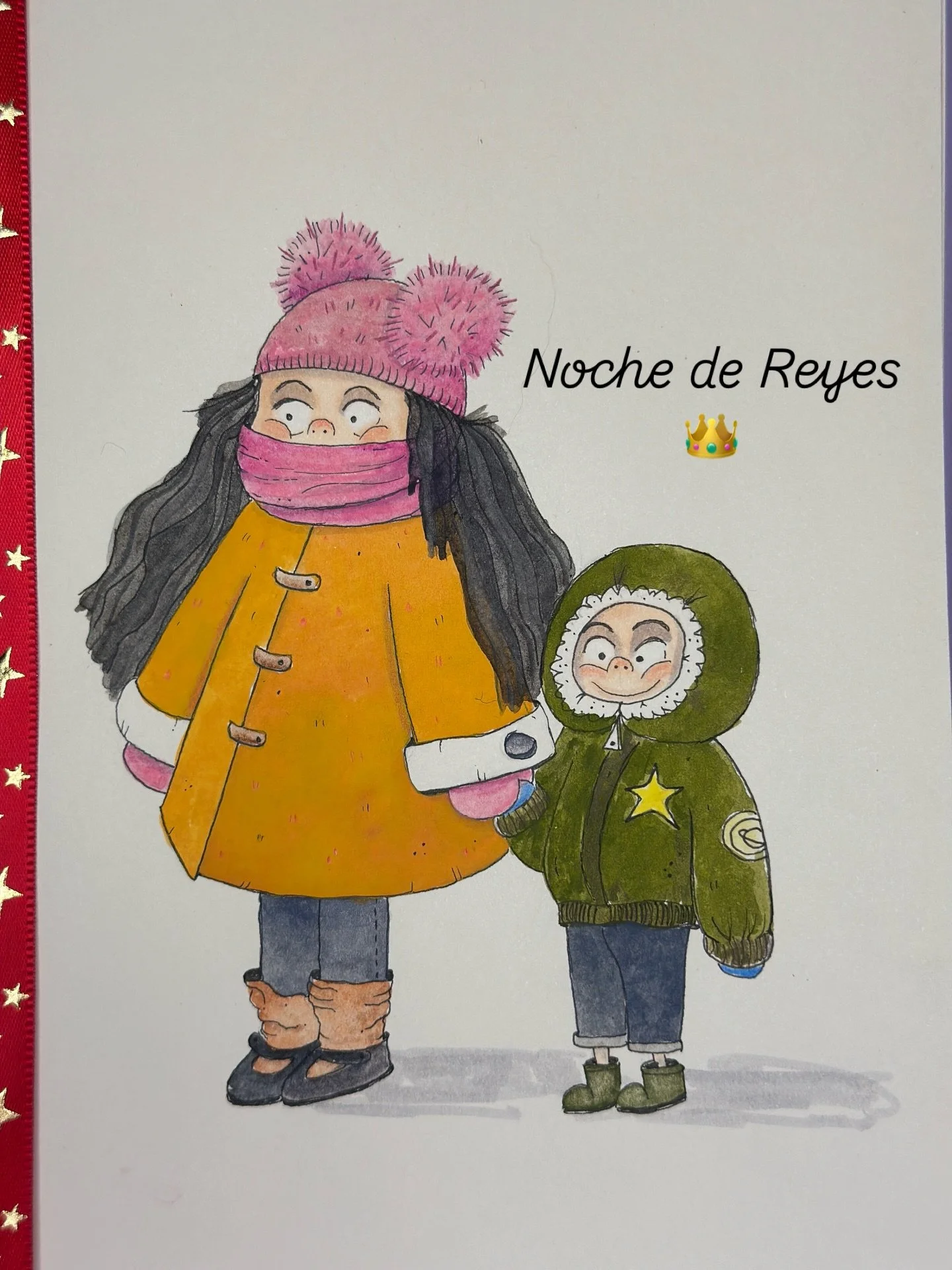 ✨Solo con que est&eacute;is la mitad de preparados que est&aacute;n estos dos para esta noche, ya est&aacute;is s&uacute;per preparados.

&iexcl;Feliz noche de Reyes! 👑👑👑

#kidlitartist #reyesmagos👑 #ilustraci&oacute;ninfantil