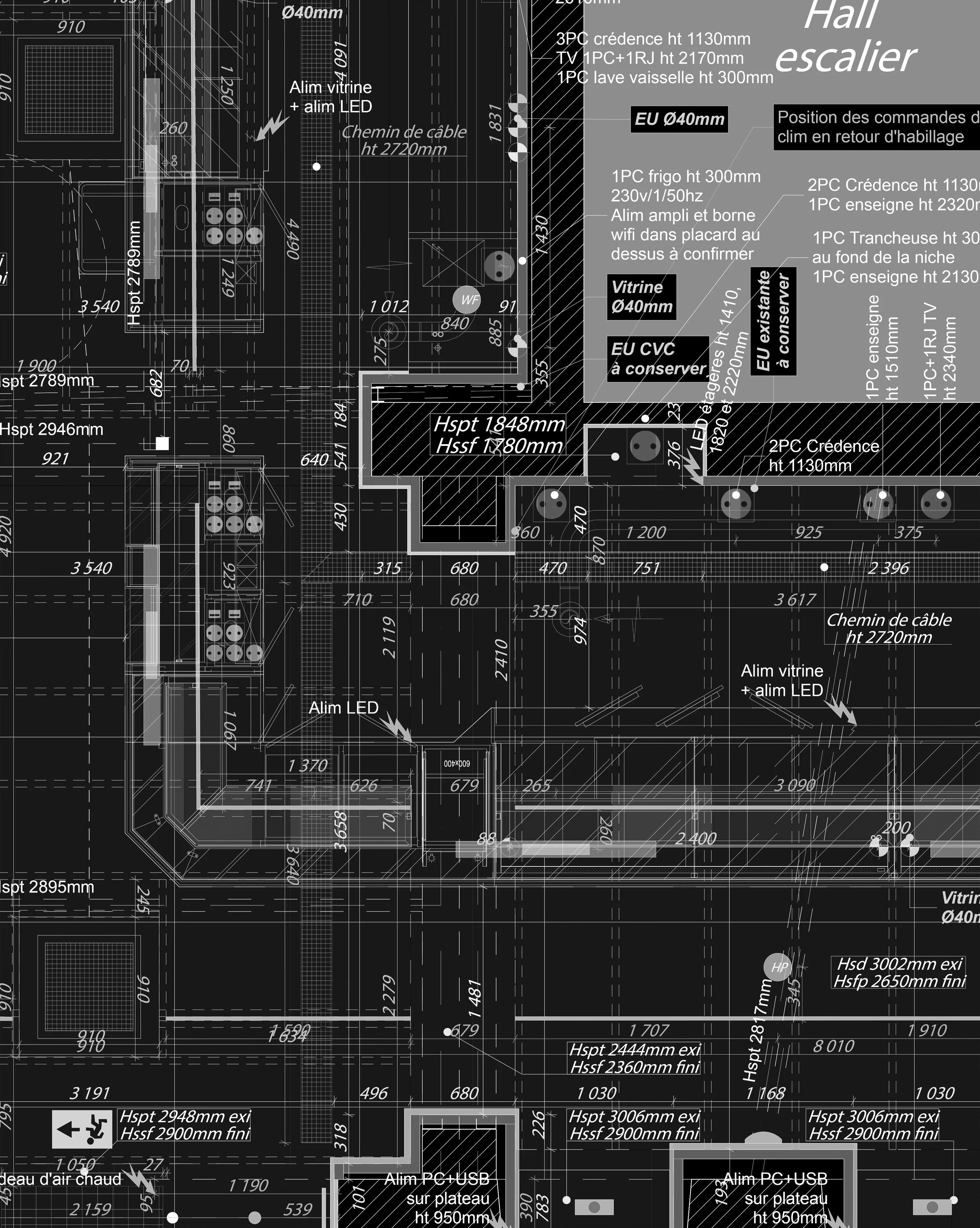 Service relevé de côtes et plan existant