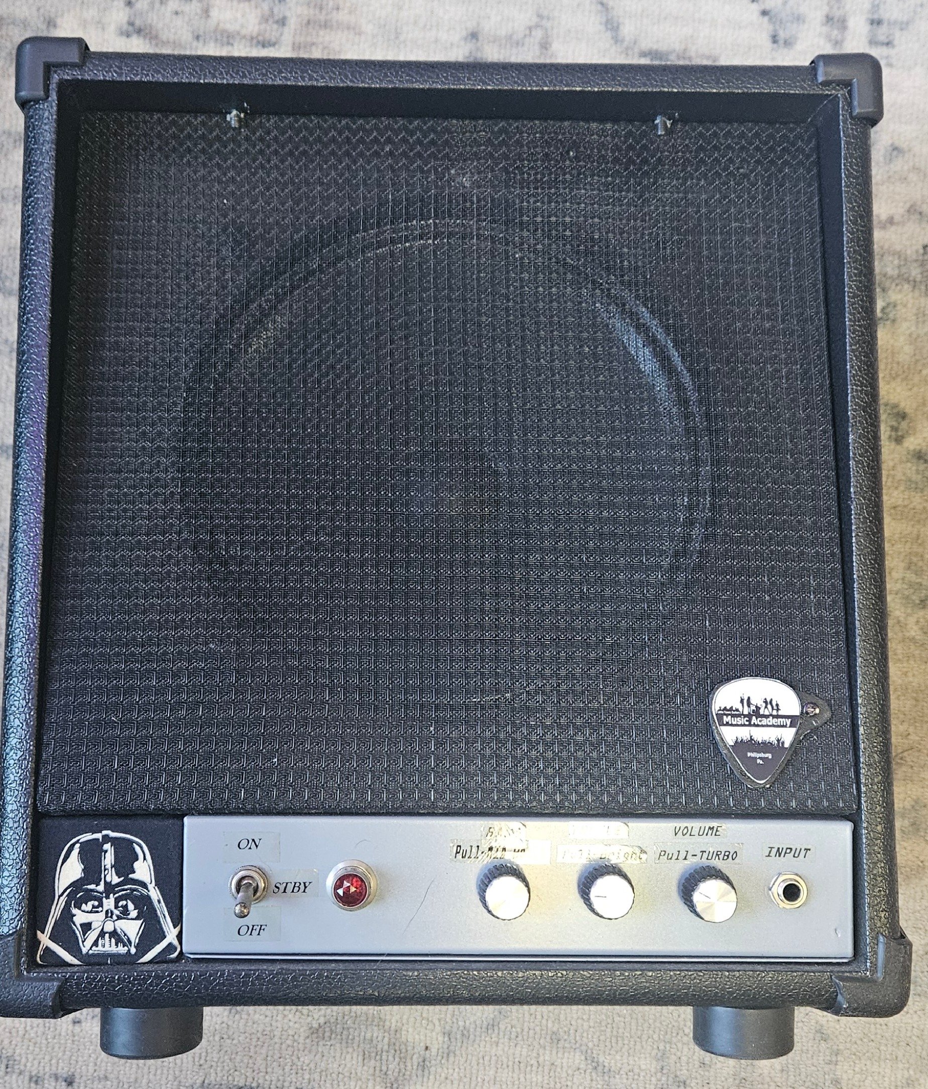 Custom Darth Theme Guitar Amplifier 8 Watt Tube Guitar amp.  Built by The Academy
