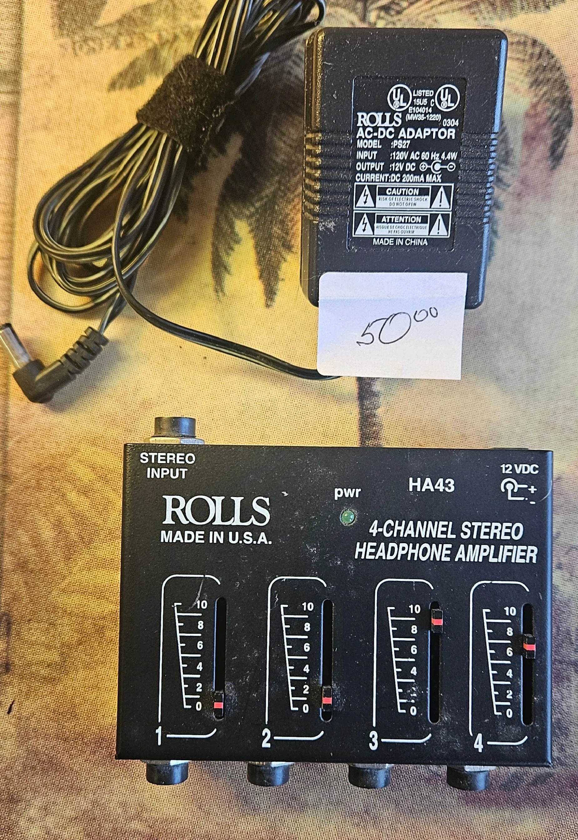Rolls HA43 4-Channel Stereo Headphone Amplifier