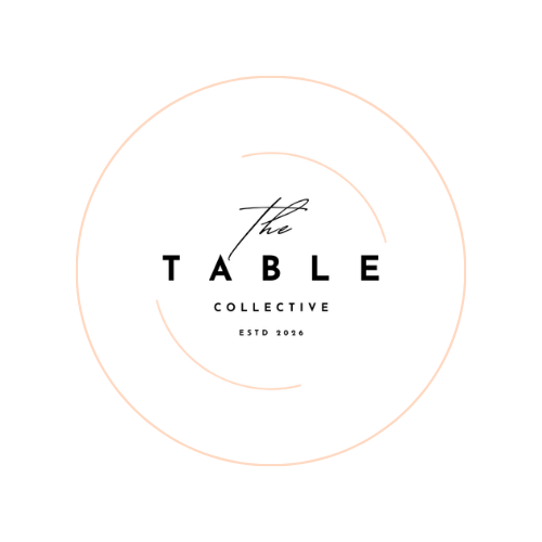 Logo for 'The Table Collective,' established in 2026, with a minimalist design and circular shape.