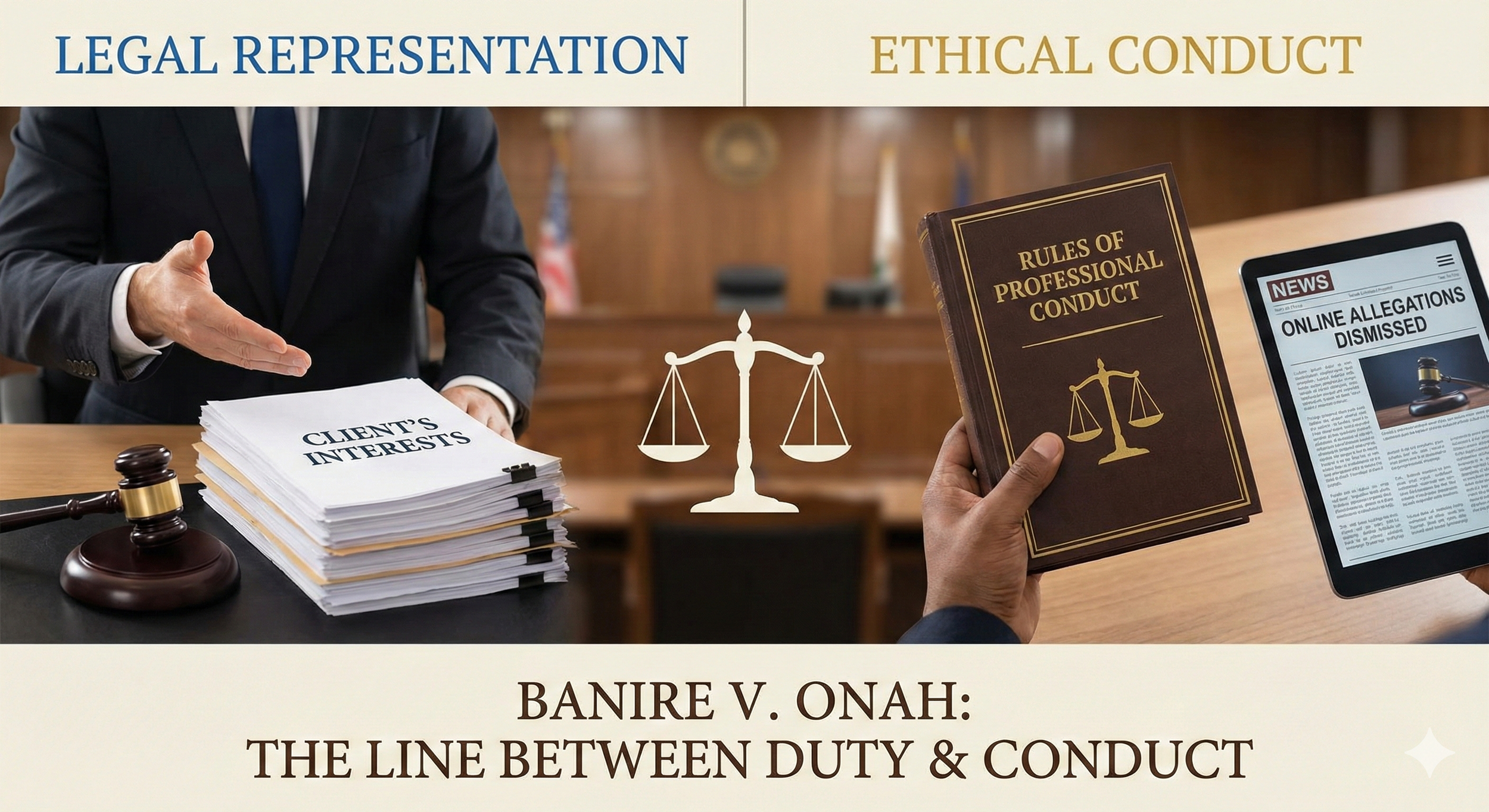 Legal Representation vs. Unethical Conduct: Understanding the Banire v. Onah Decision