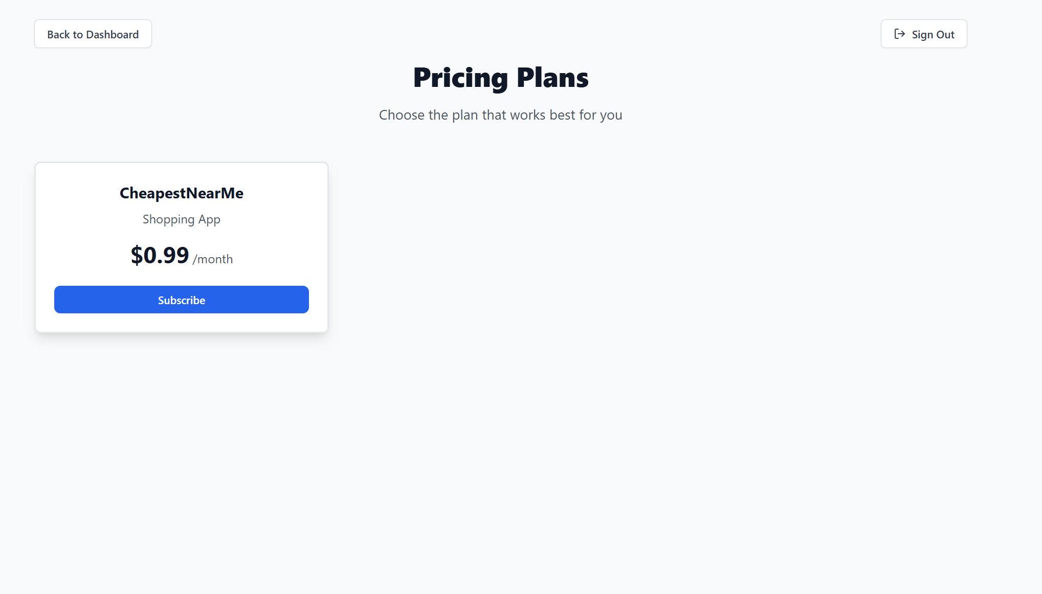 Click on the Subscribe Link