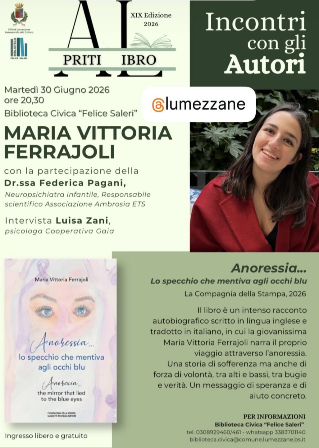 Incontri con gli Autori: Maria Vittoria Ferrajoli