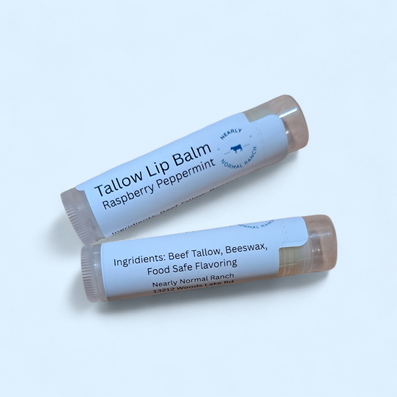 Raspberry Peppermint Tallow Lip Balm