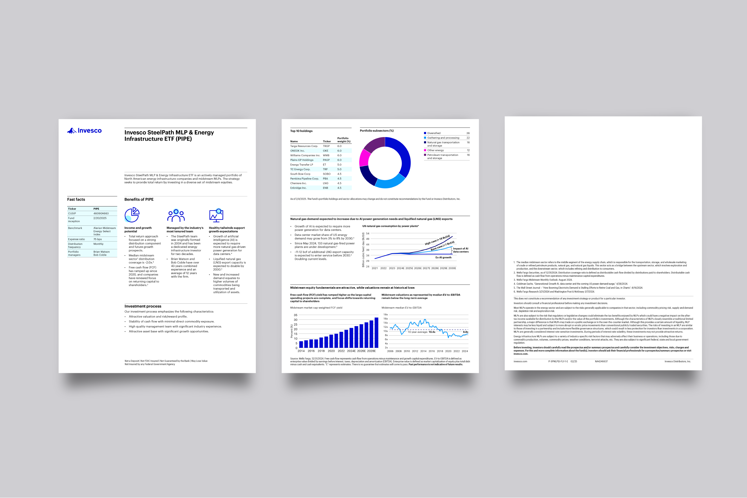 This image represents a branded Invesco flyer