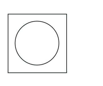 Circle in square: Minimalist brand mark for Fine Tooth, representing the focus on centering a brand’s soul within its operational and strategic framework.