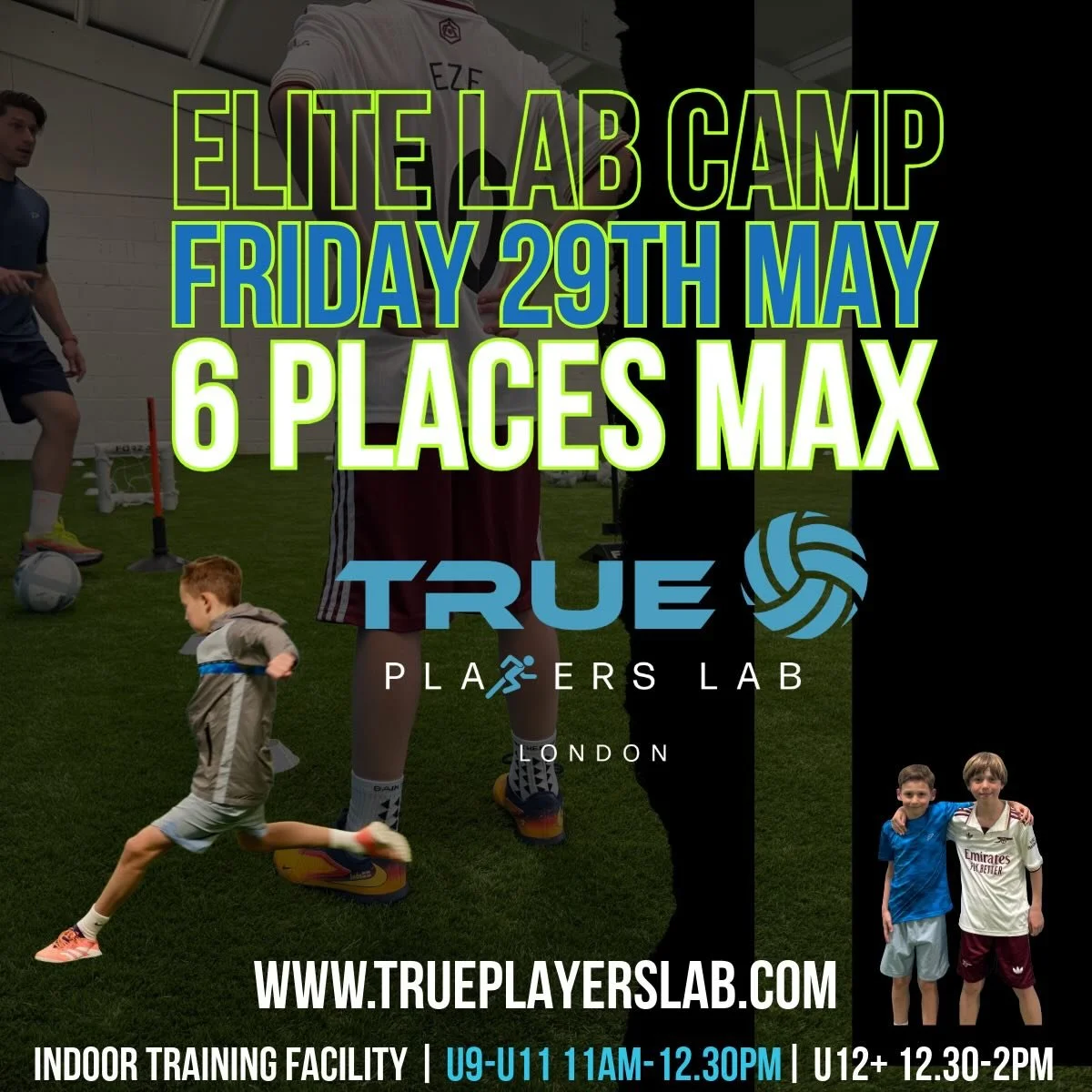 HALF-TERM FRIDAY ‼️
.
.
6 places MAX each clinic ✍️
.
.
Designed for high performing players aged 8-14
.
.
.
Booking available now 📞 📧 
.
.
.
.
#elitetraining #labwork #bromley #footballcoaching #halfterm