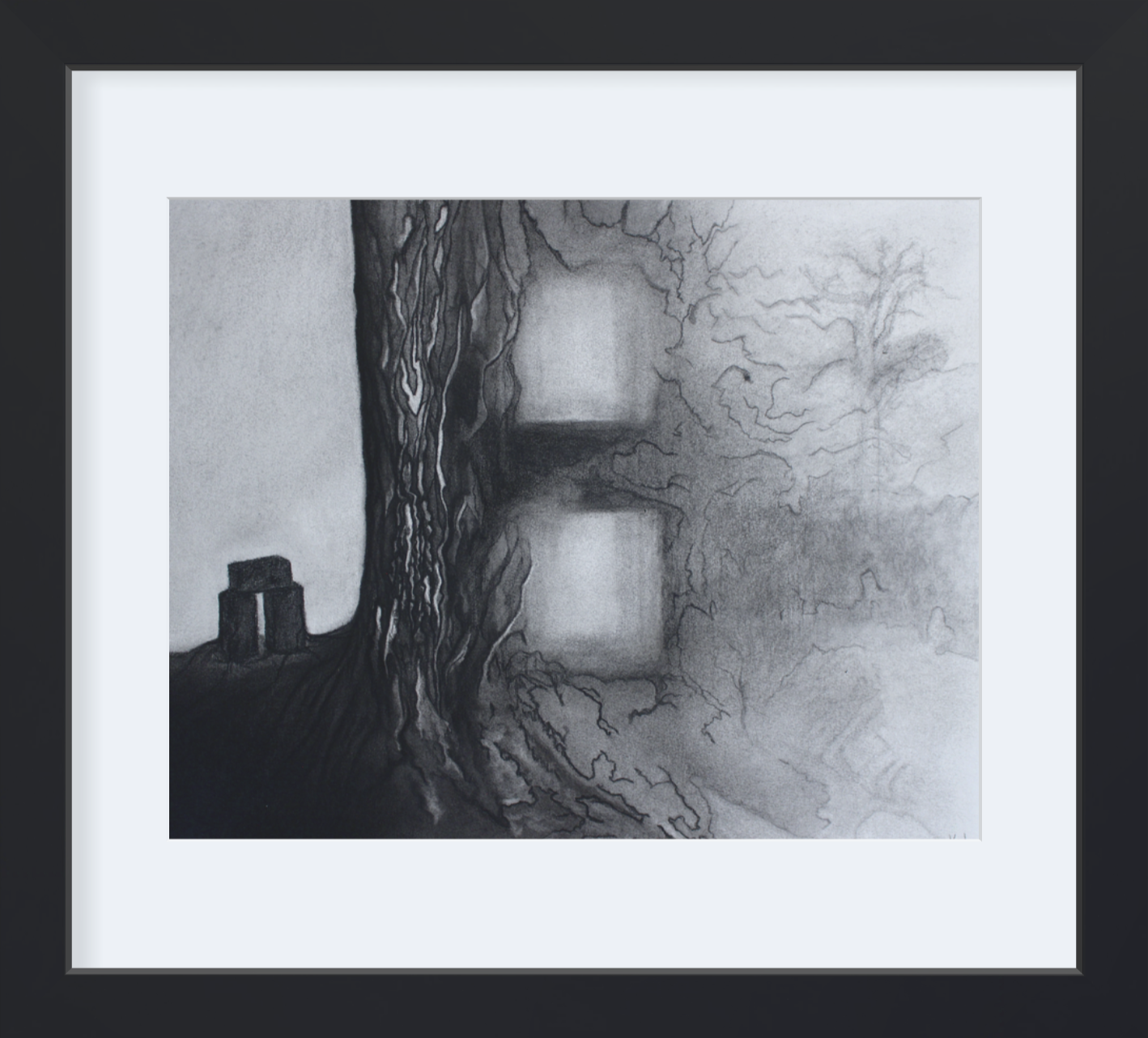Notice by Korynn Newville, Charcoal on paper, 16 x 20 in | $950