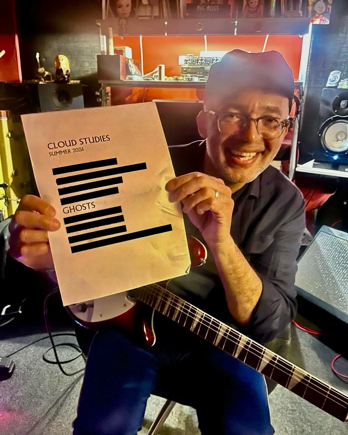 Great rehearsal last night for our summer dates. Here is Michael with a heavily redacted version of our setlist. No we've not let the DoJ onto it - we just don't want to give you too many spoilers (although of course we will be playing Ghosts so you 