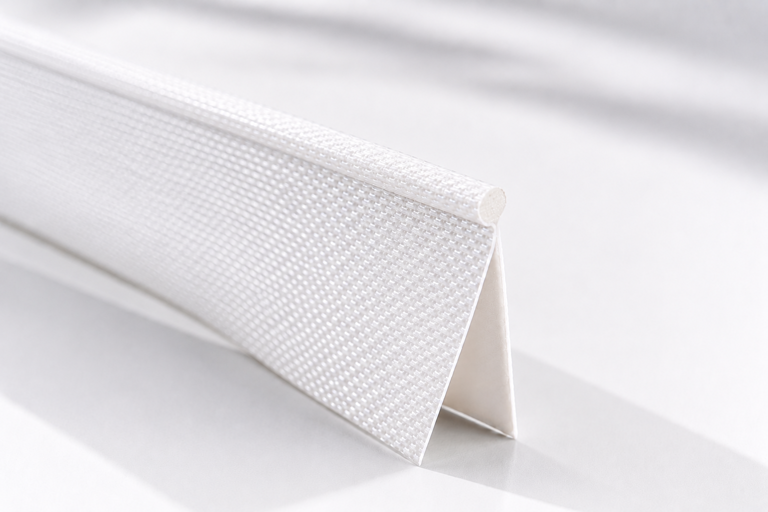 Kederband vit dubbelfana 4,7mm