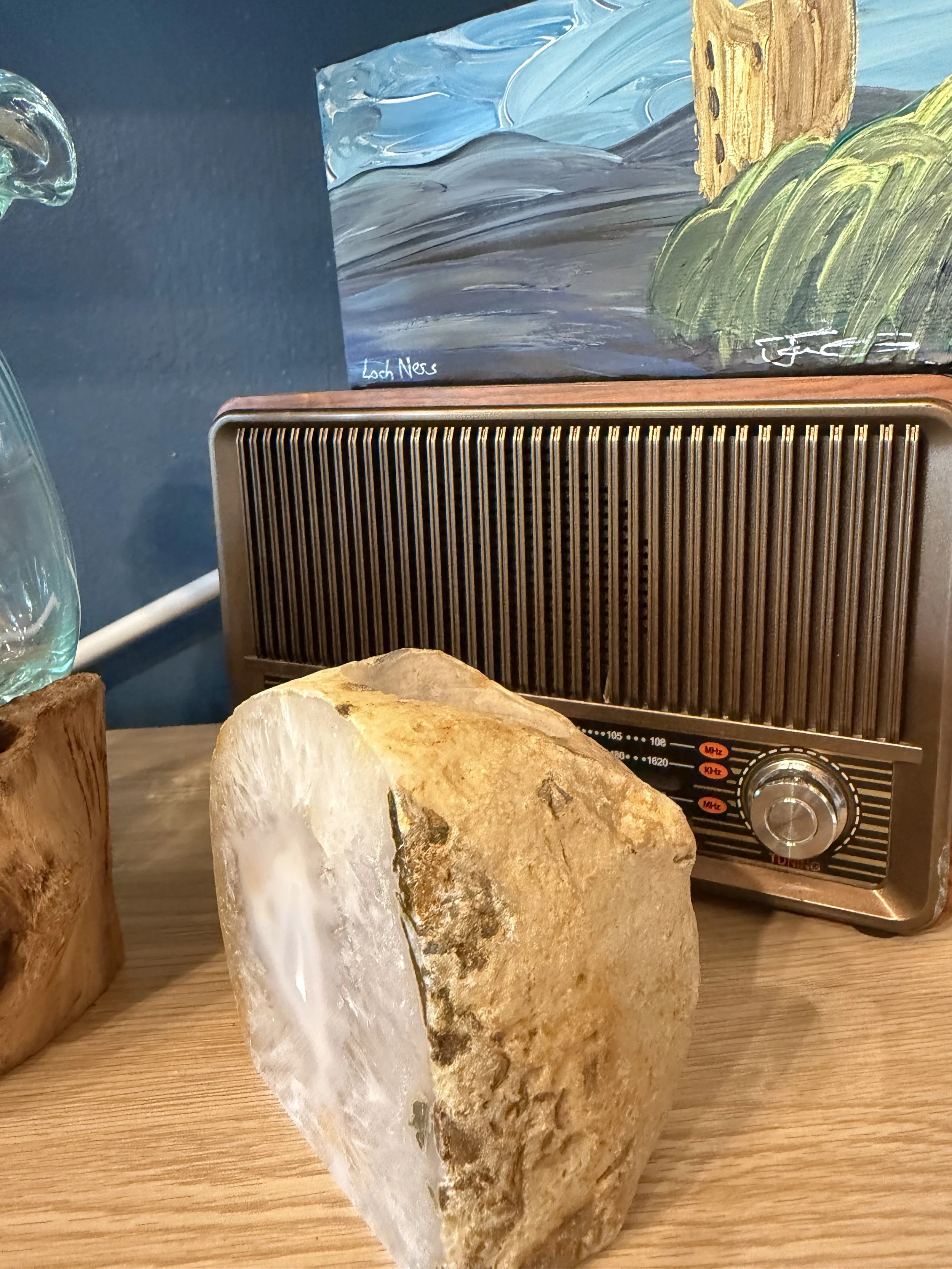 Natural Agate Tea Light Candle Holder