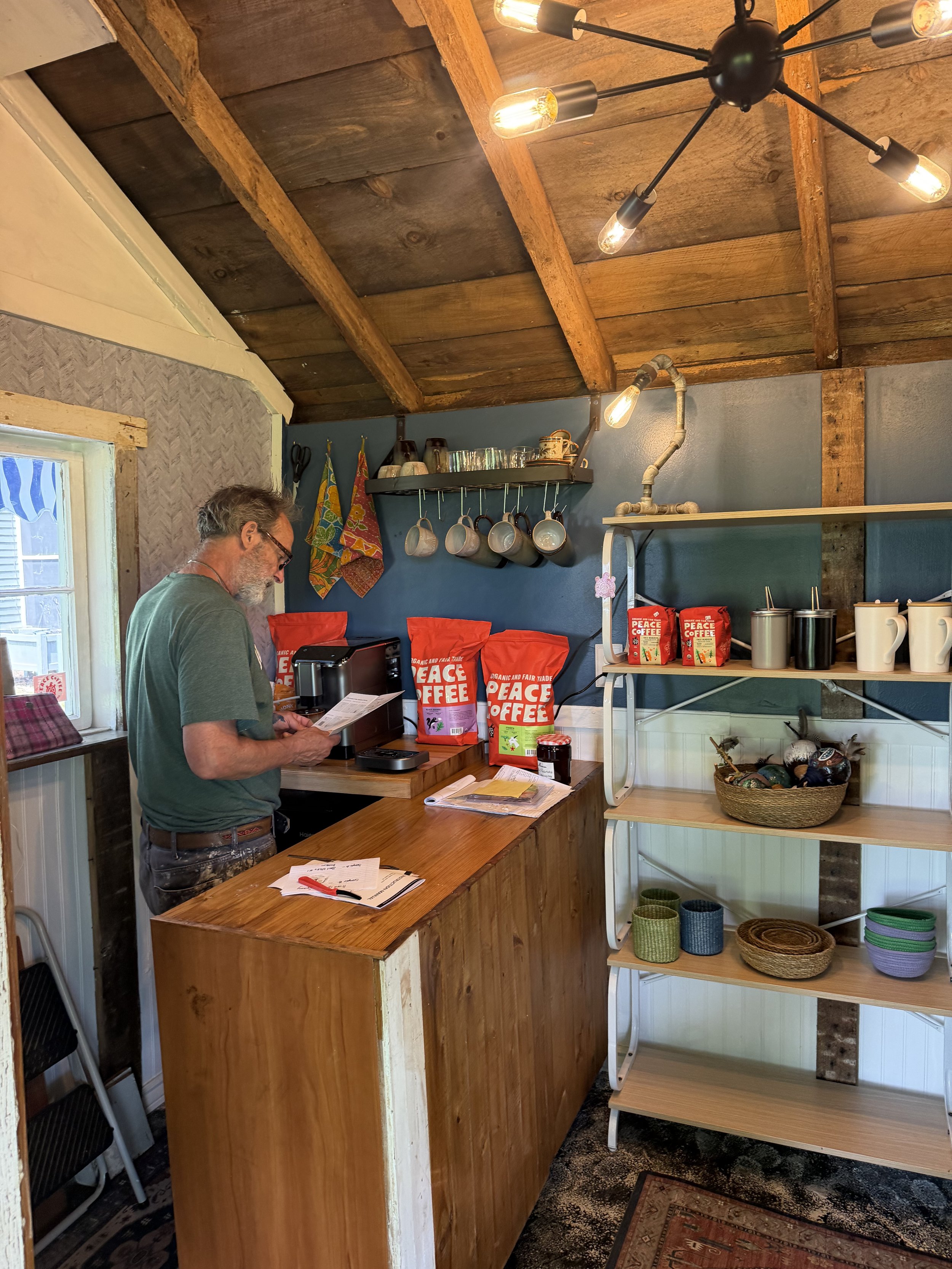 Our First Day as Coffee Shop Owners