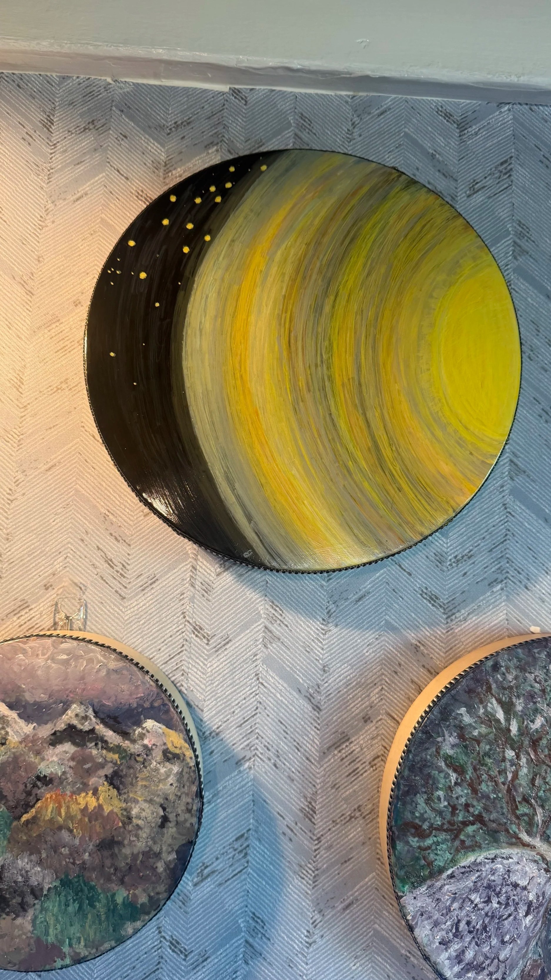 12" Hand-Painted Vegan Drum