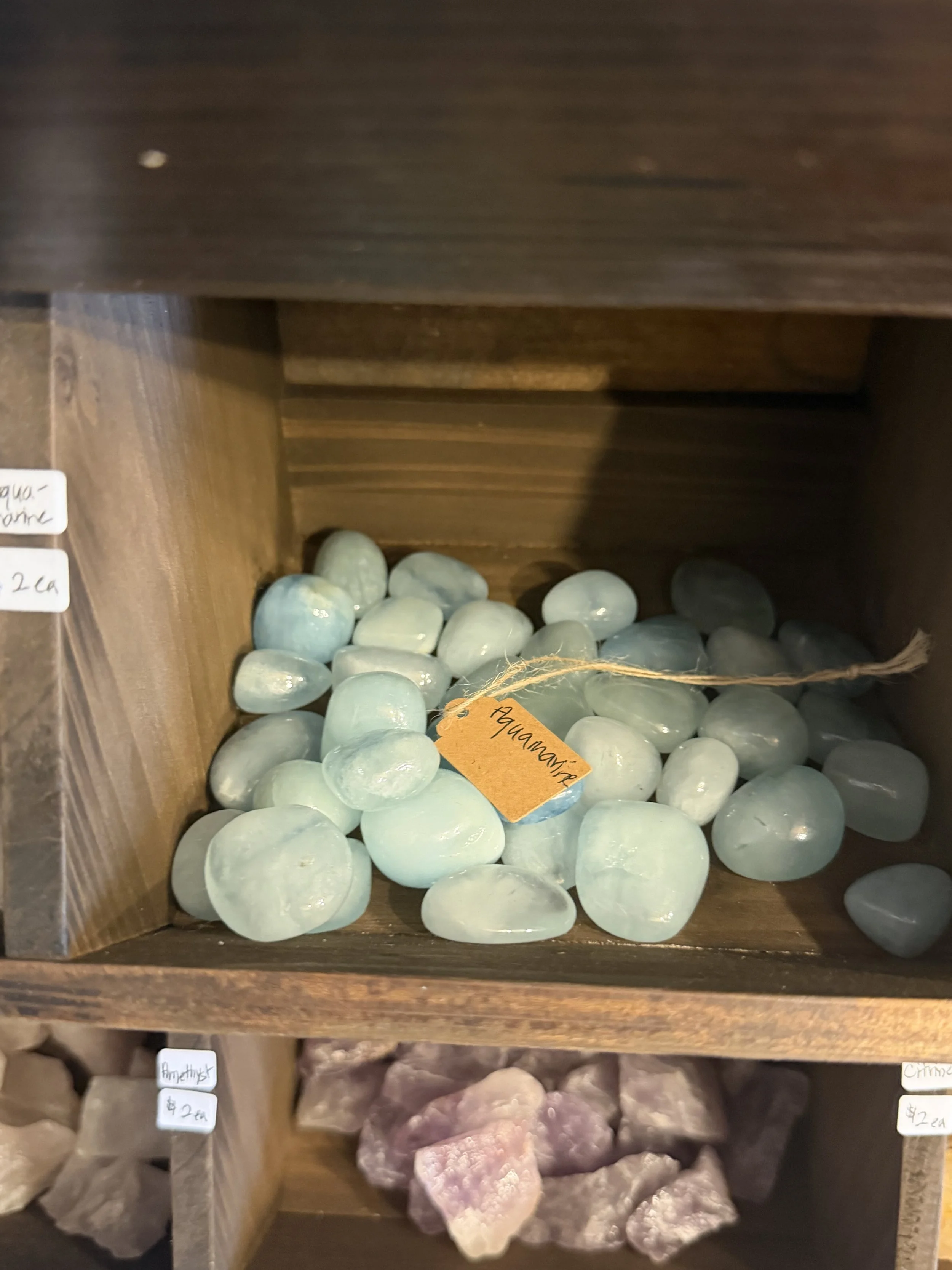 Aquamarine-tumbled