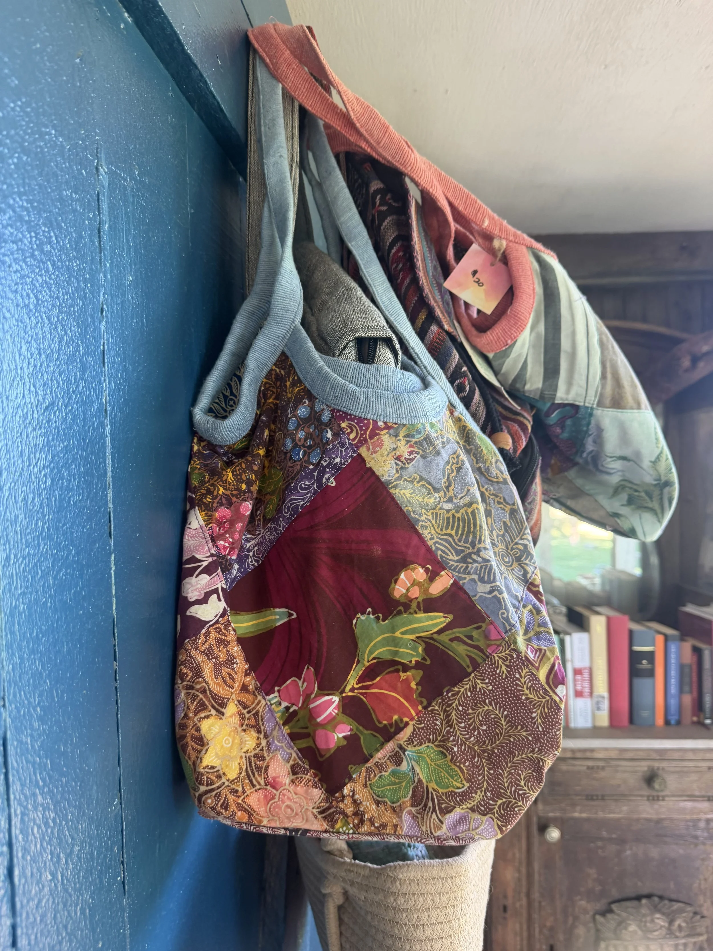 Upcycled Sarong Bucket Bag