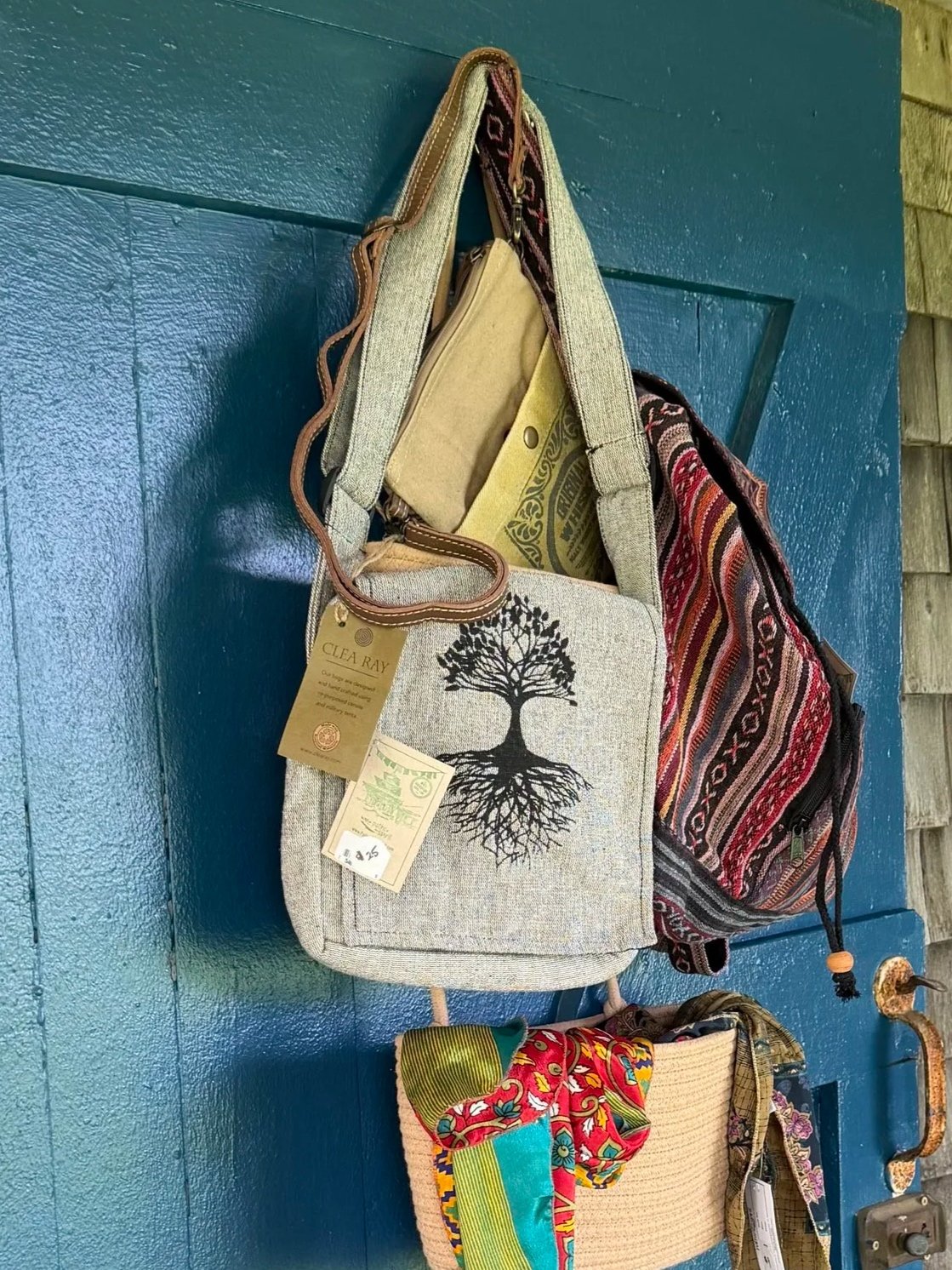Handcrafted Tree of Life Crossbody Bag