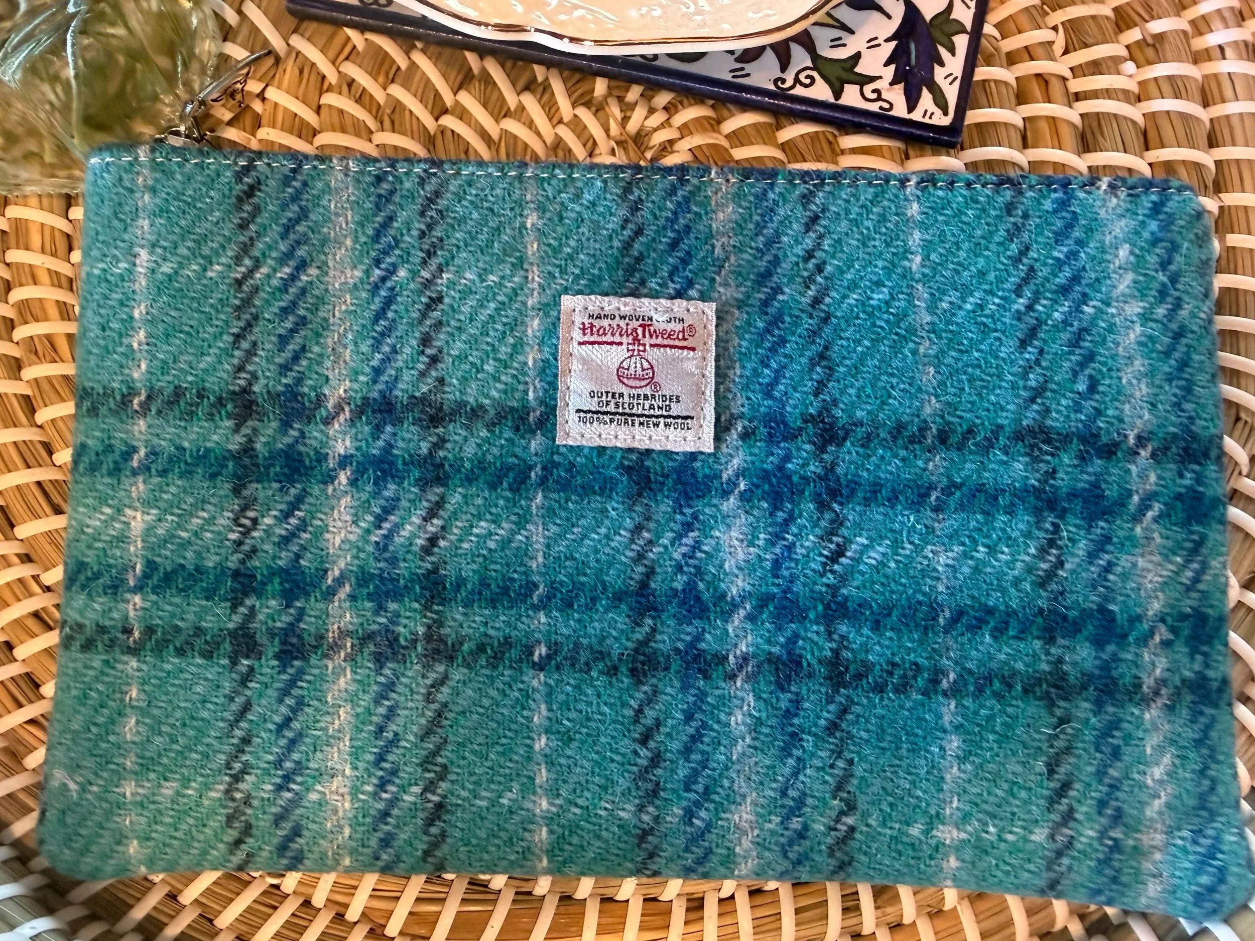 Genuine Harris Tweed® Large Zippered Pouch Available in 3 Patterns