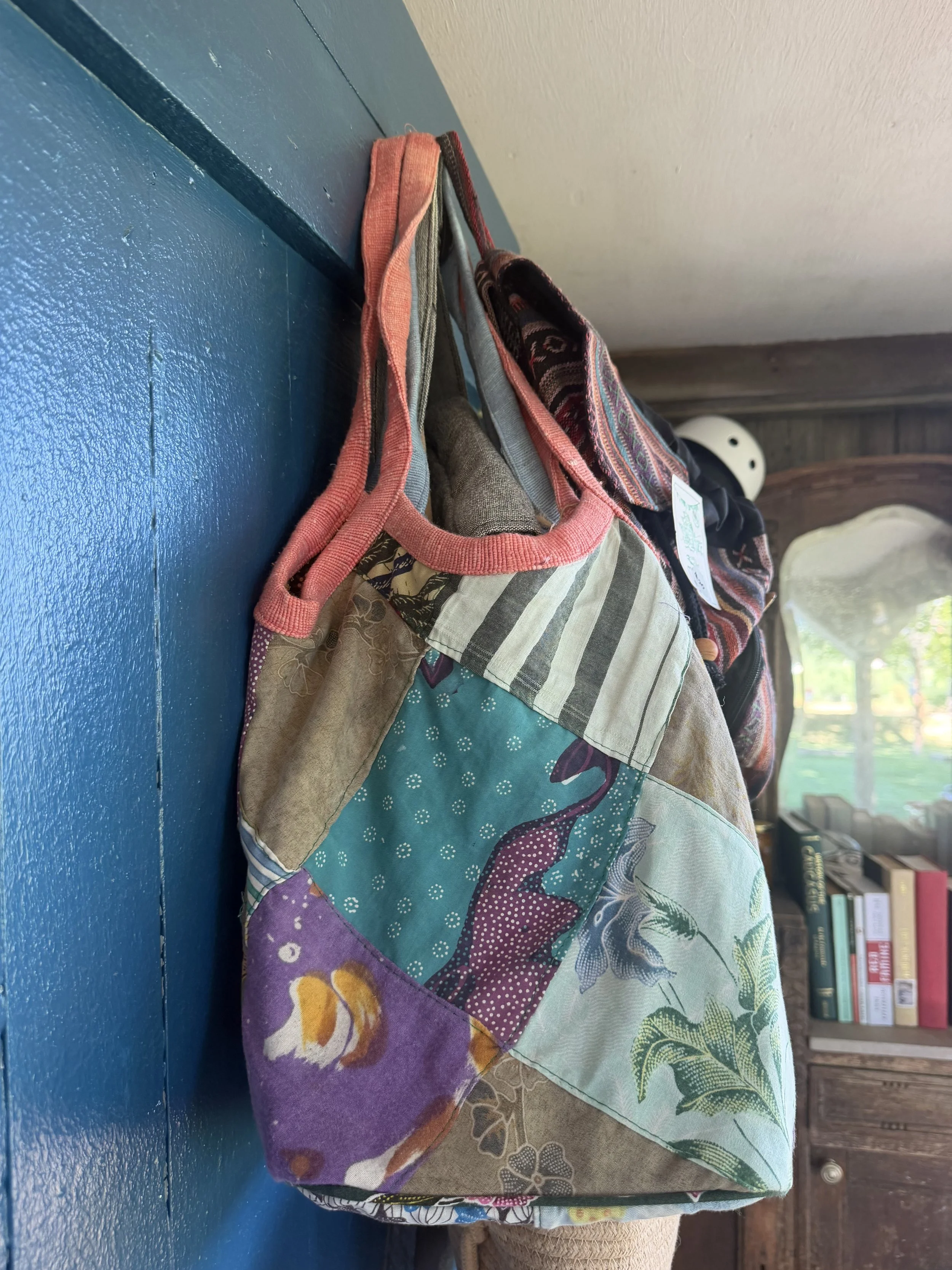 Upcycled Sarong Bucket Bag