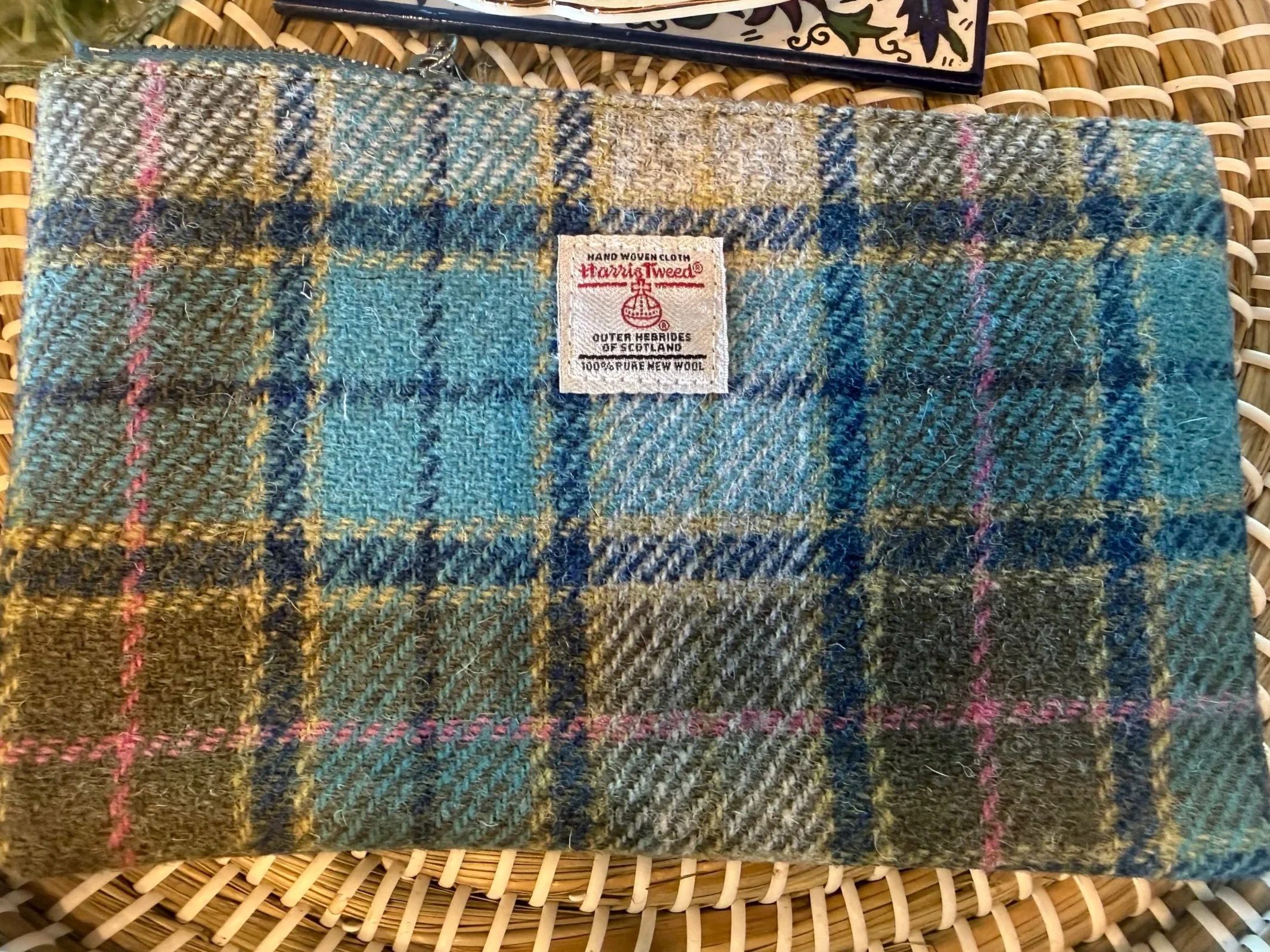 Genuine Harris Tweed® Large Zippered Pouch Available in 3 Patterns