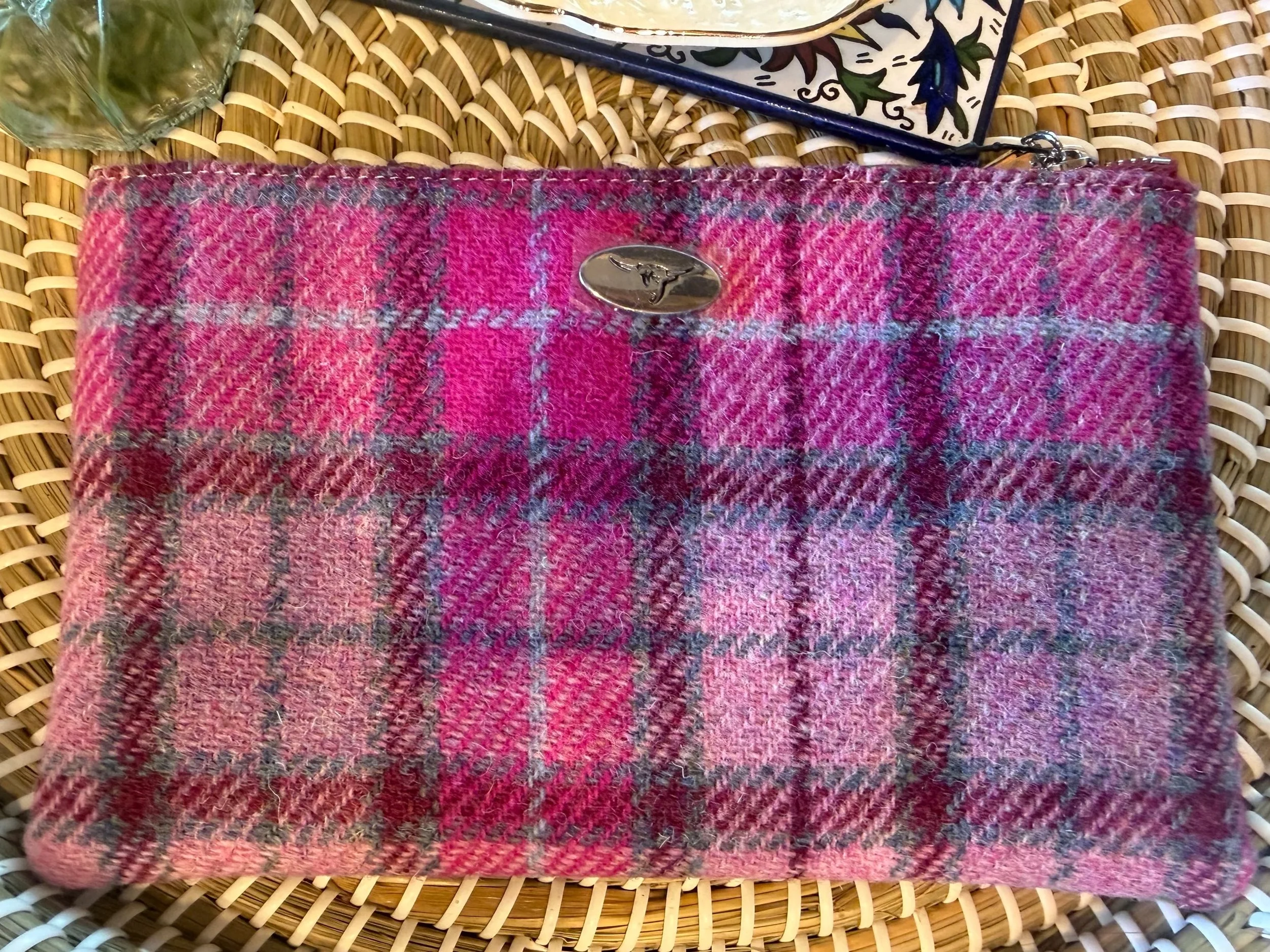 Genuine Harris Tweed® Large Zippered Pouch Available in 3 Patterns