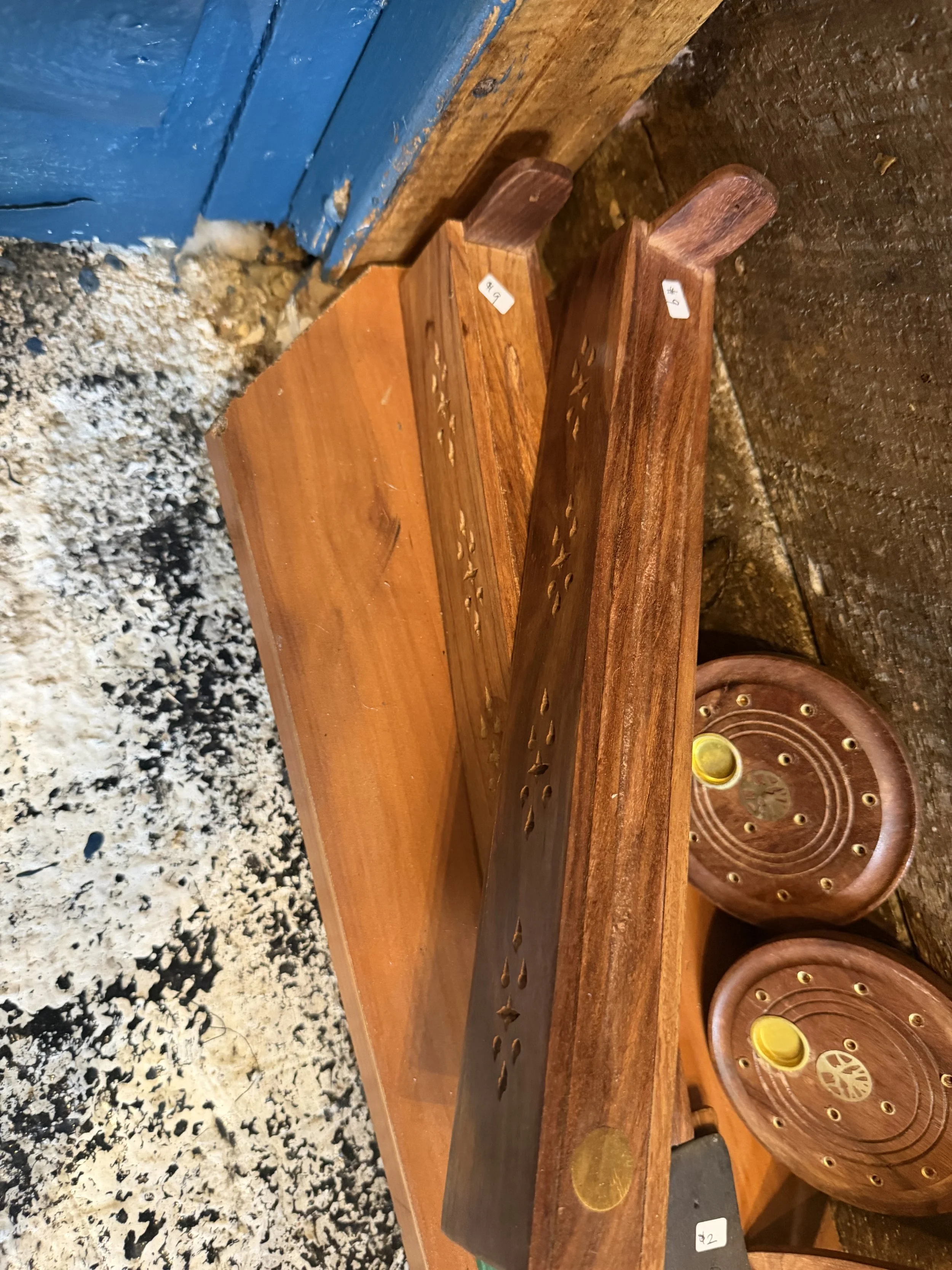 Full Moon Wooden Incense Box & Burner