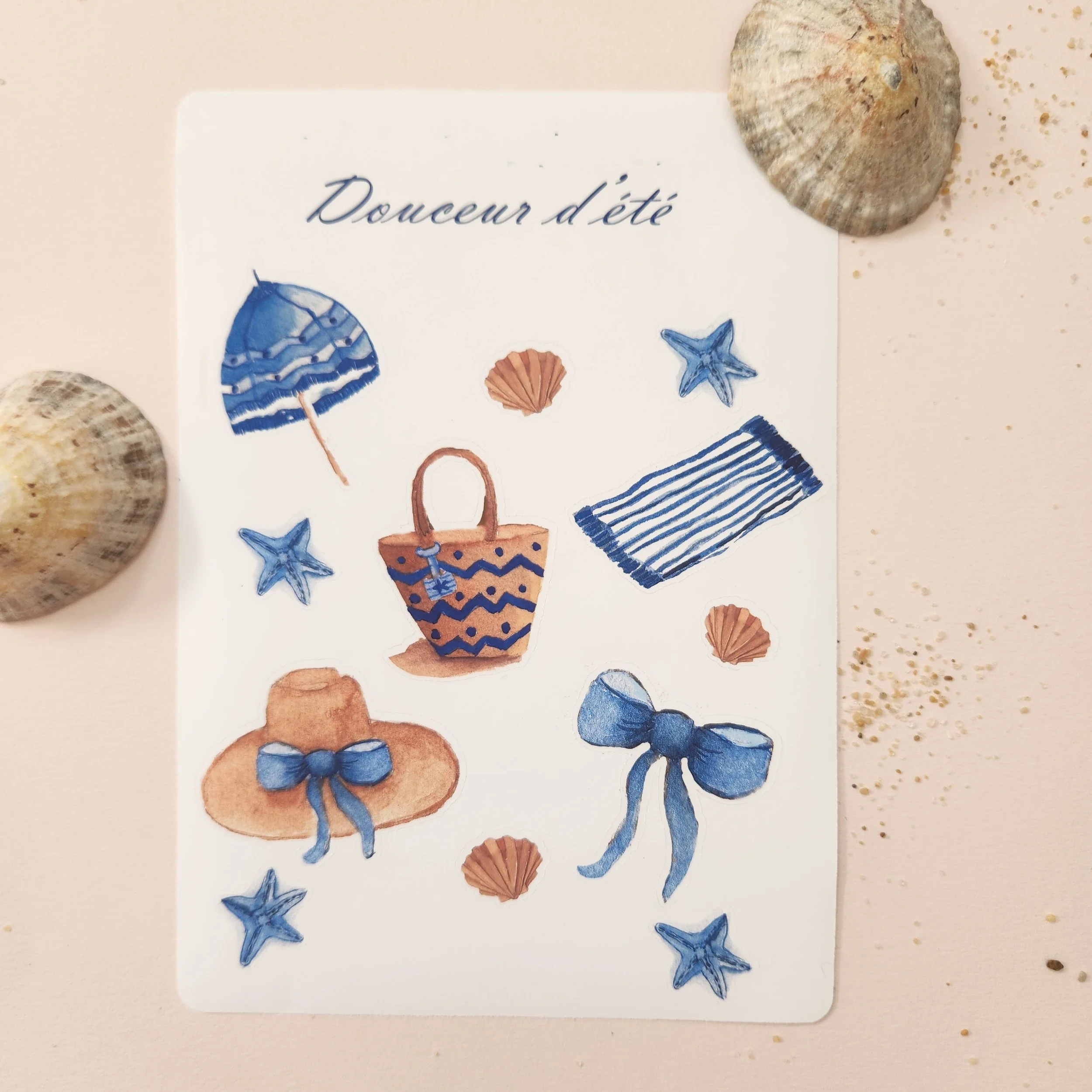 Planche stickers douceur d'été