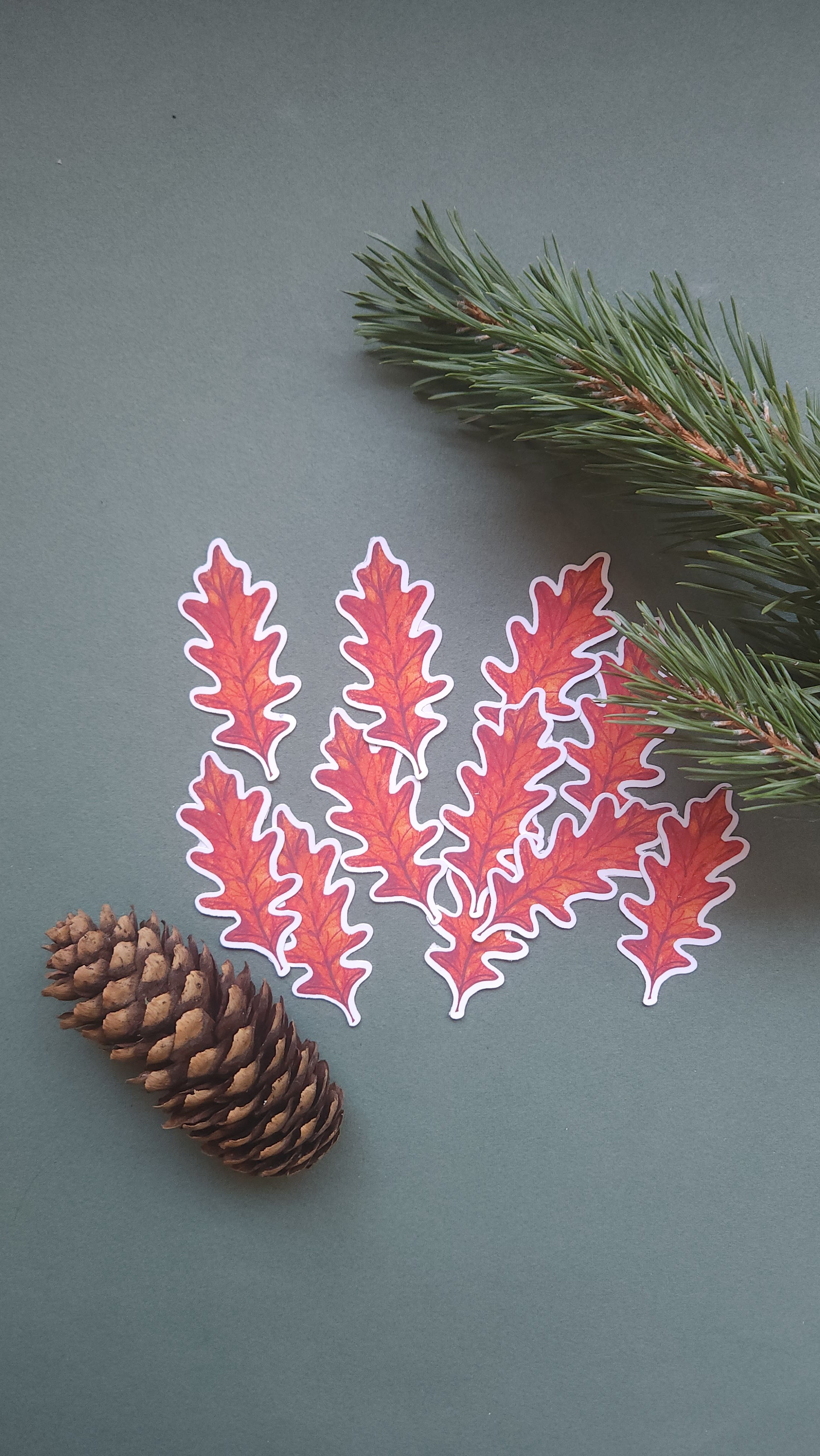 Sticker feuille d'automne