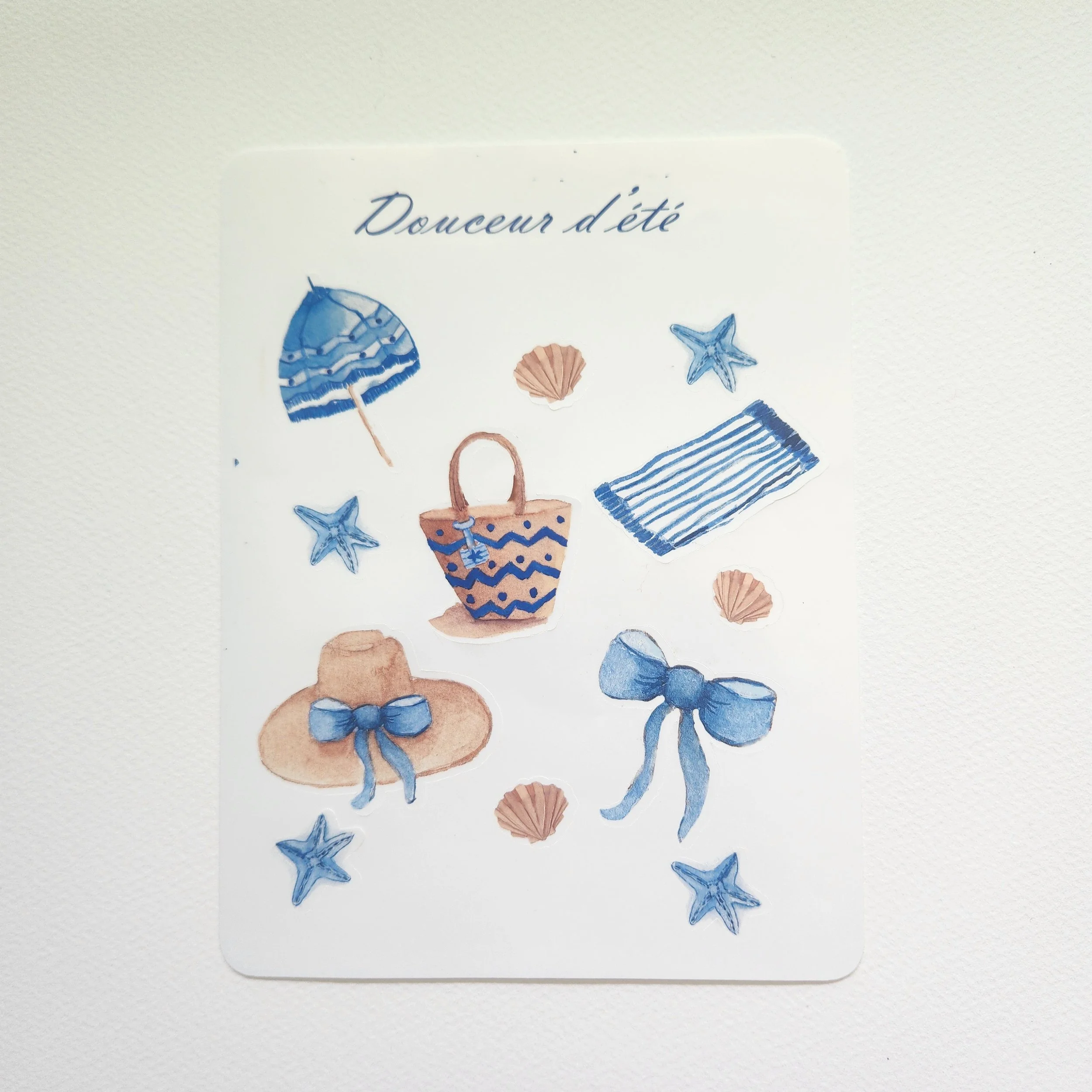 Planche stickers douceur d'été